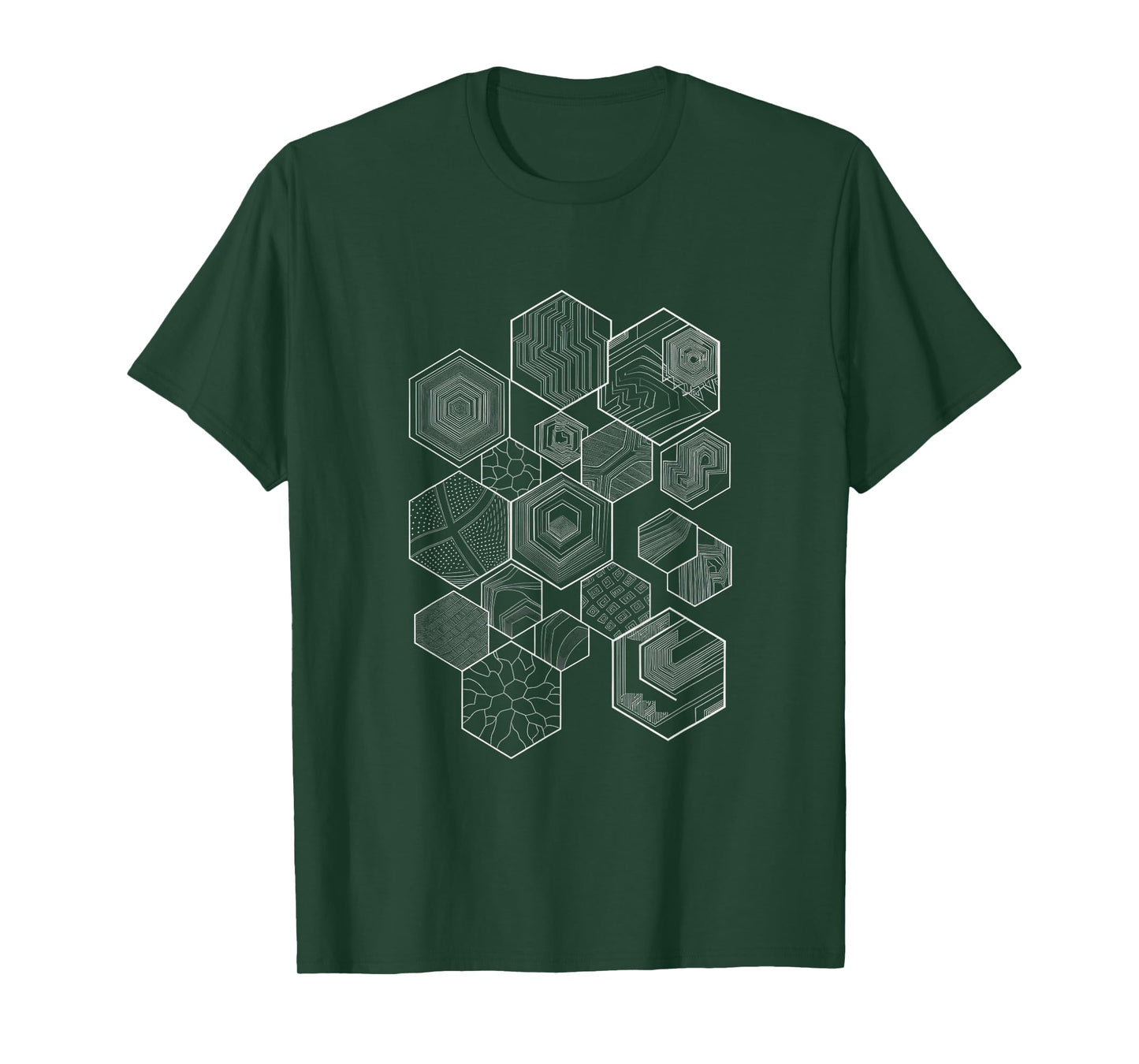 Sacred Geometry Hexagonal Pattern Chaos Esoteric T-Shirt