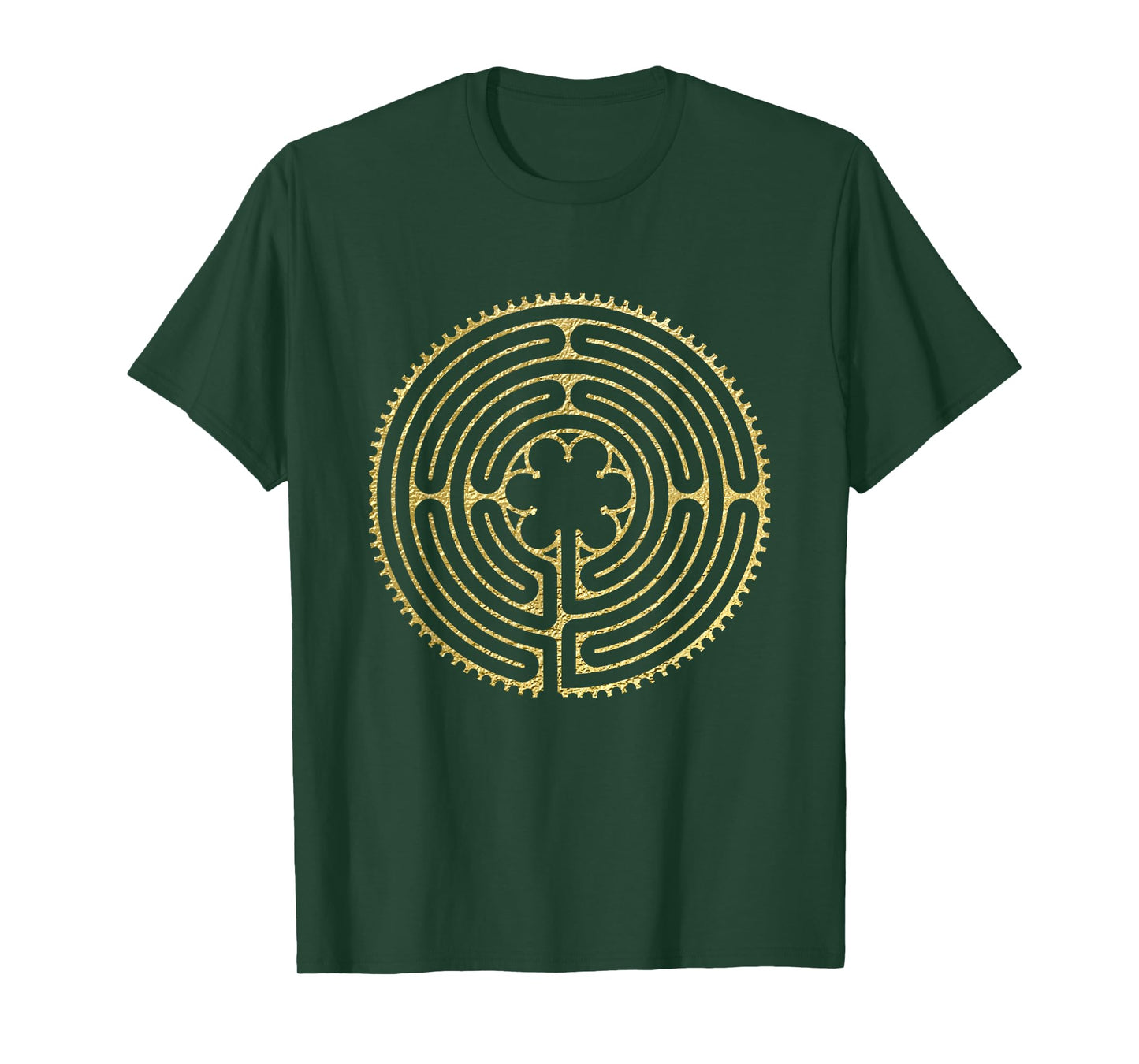 Labyrinth Ancient Chartres Maze Yoga Design T-Shirt