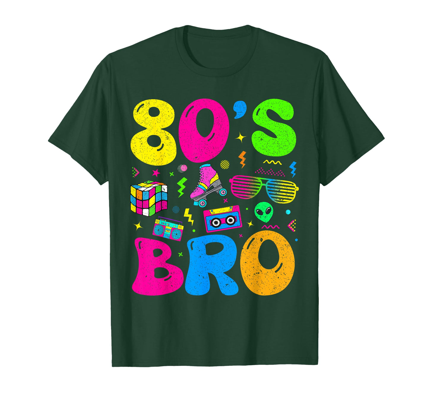 80s Bro 1980s Fashion 80 Theme Party Outfit Eighties Costume T-Shirt