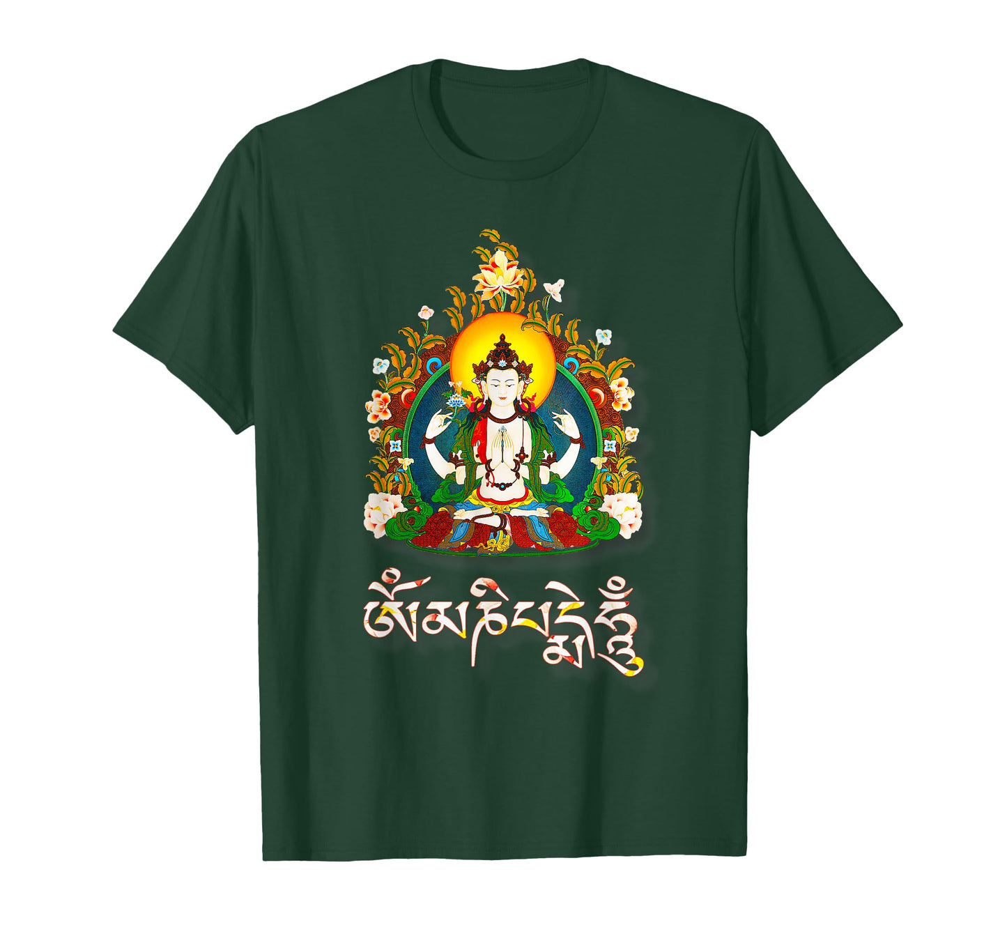 Tibetan Buddha Om Mani Padme Hum Amitabha T-Shirt
