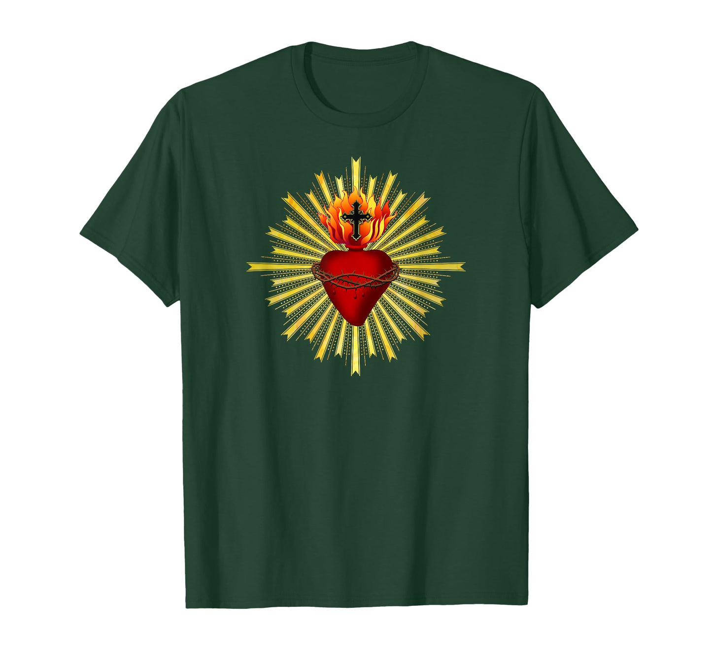 SACRED HEART of JESUS Tattoo T-shirt for Men Women Kids T-Shirt
