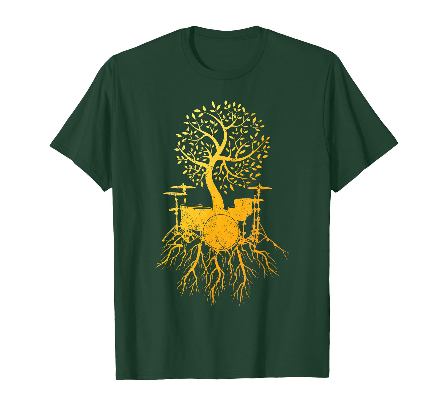 Cool Drum Set Art For Men Women Drummer Music Drumming Lover T-Shirt