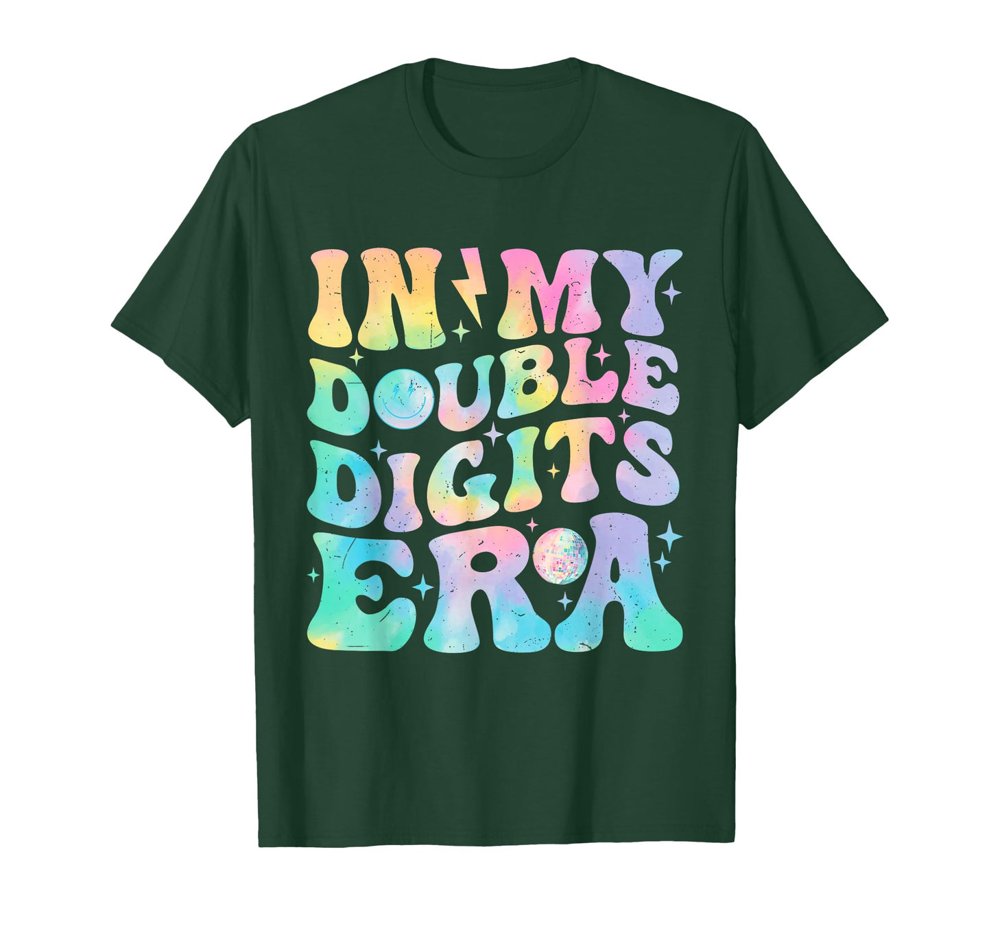 In My Double Digits Era Birthday Tie Dye For Women Girls T-Shirt