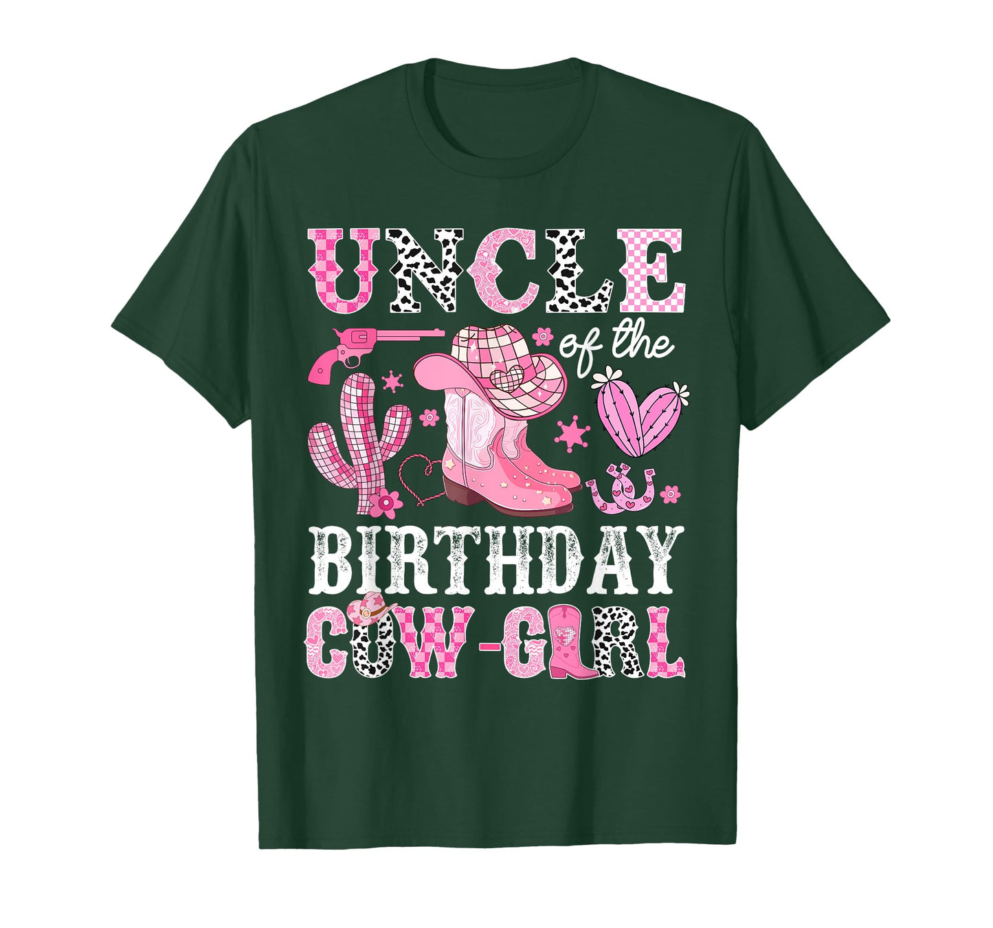 Uncle Of The Birthday Cow-Girl Rodeo Cowgirl Bday T-Shirt