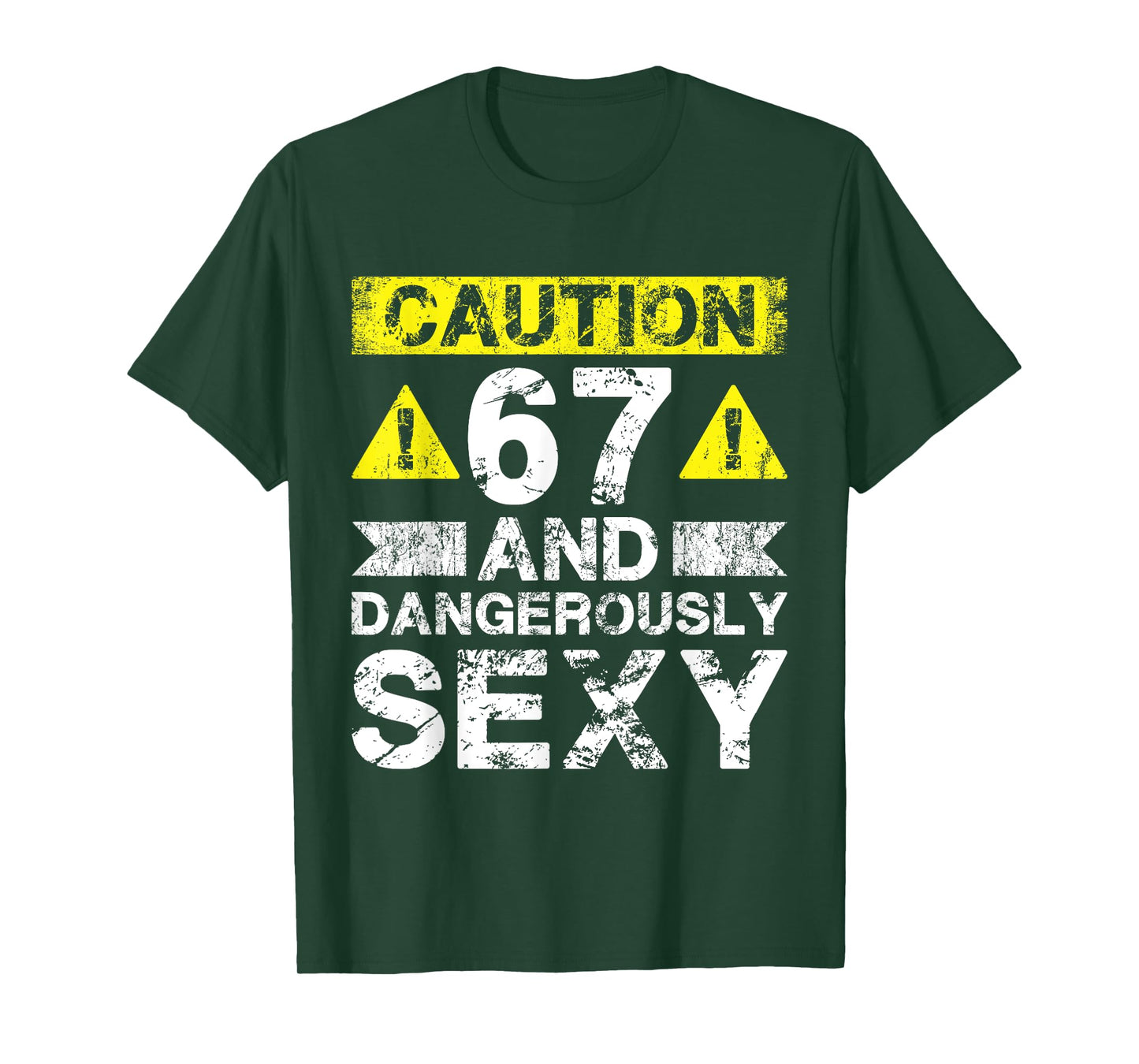 67 And Dangerously Sexy - 67 Year Old Funny 67th Birthday T-Shirt