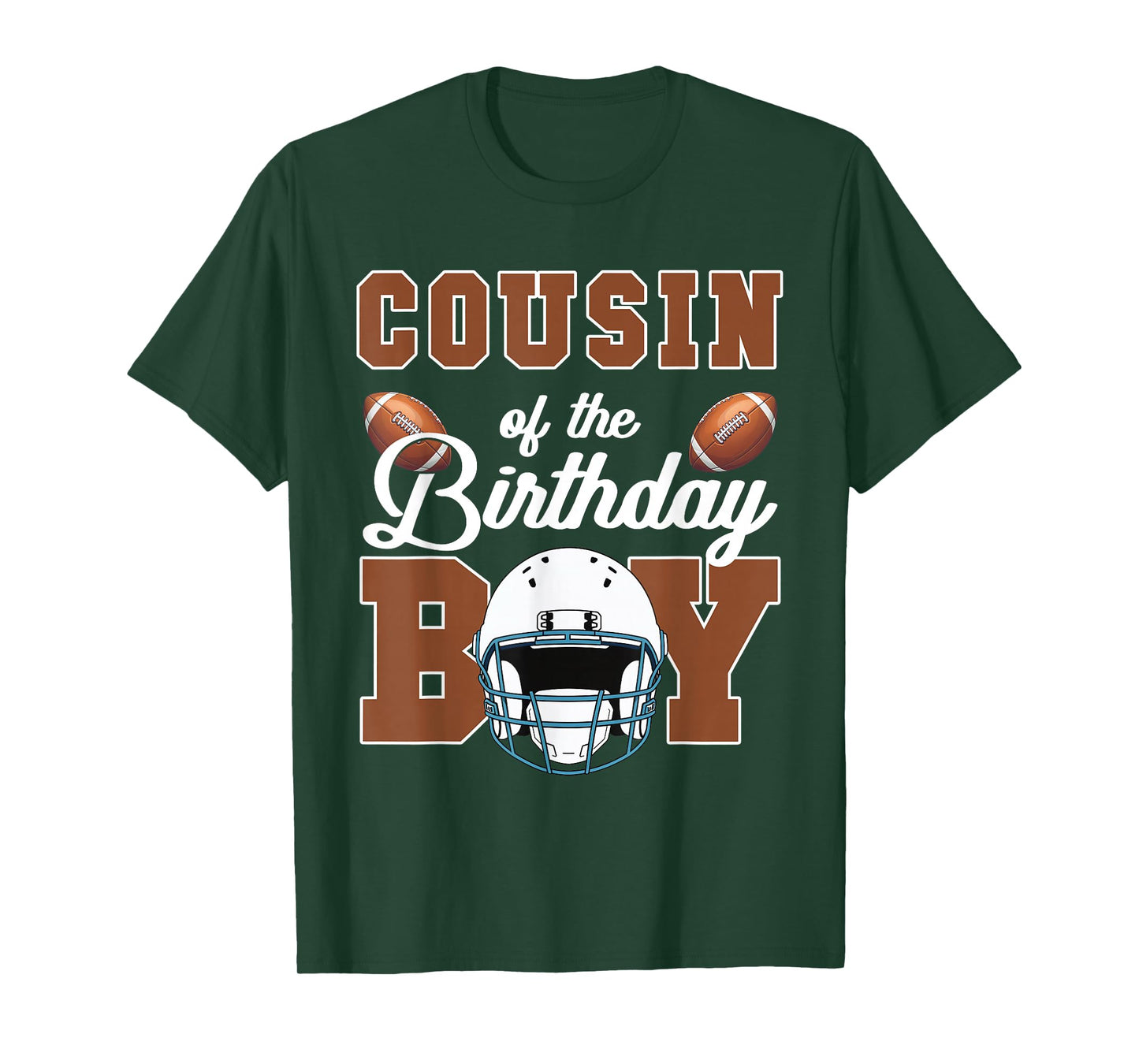Football Touchdown Birthday Kids Outfit - Unisex Kids & Adults Family Matching Football Party T-Shirt - Black, Short Sleeve, Size 4/5