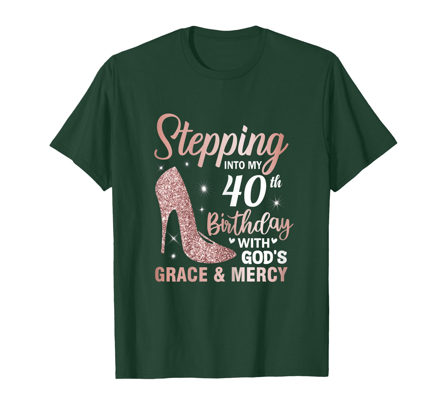 Stepping Into My 40th Birthday Women 40 Year Old Bday T-Shirt