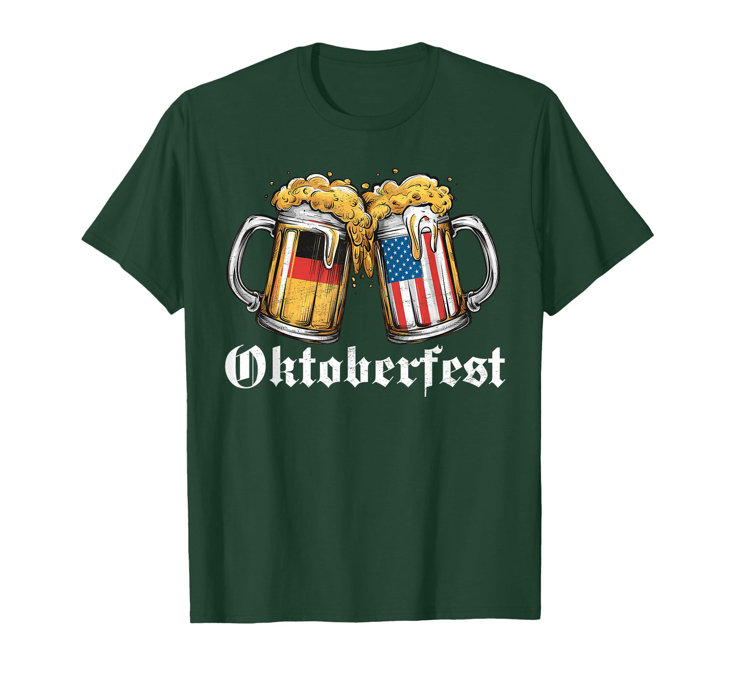 Oktoberfest Beer German American Flag T shirt Oktoberfest T-Shirt