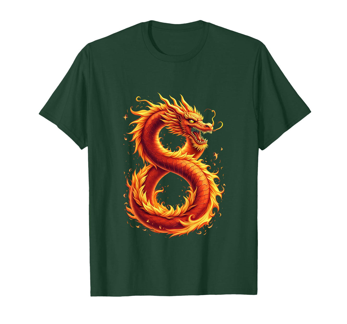 Kids Turning 8 Years Old Birthday, Boy Dragon 8th Bday Girl T-Shirt
