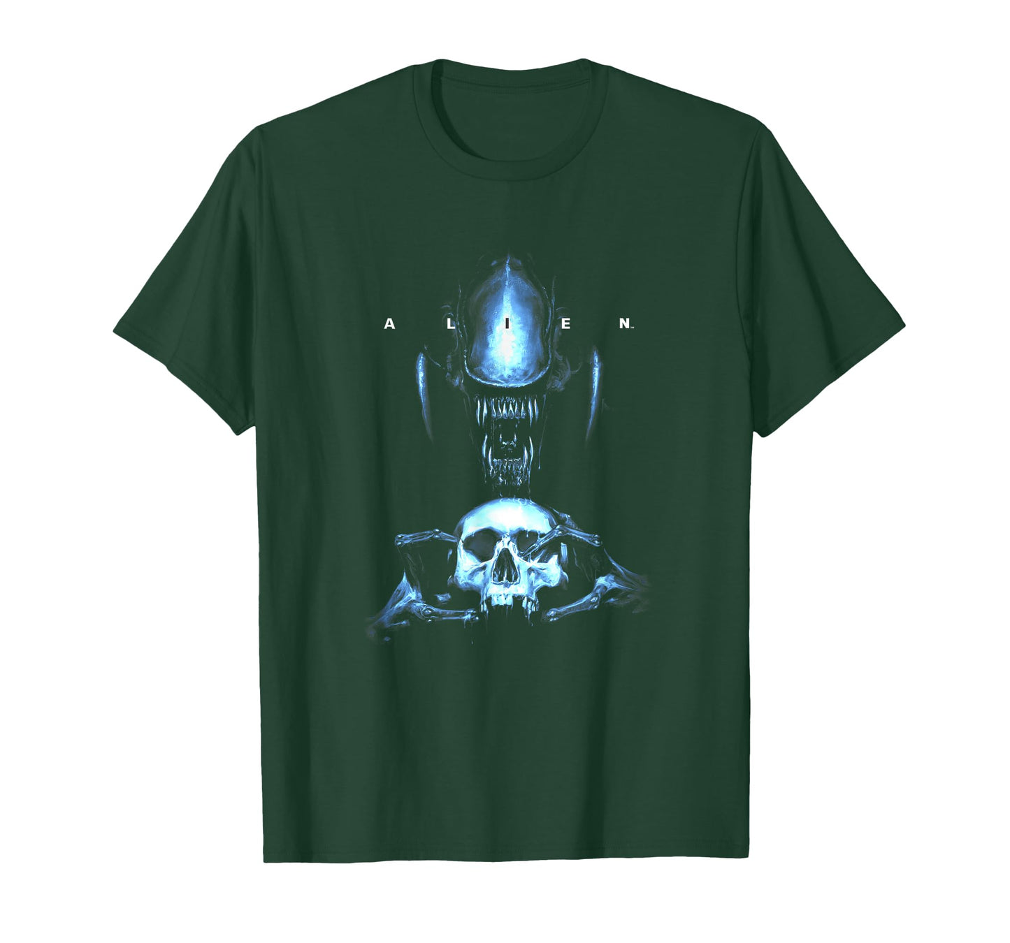 Alien Distressed Xenomorph Skull T-Shirt
