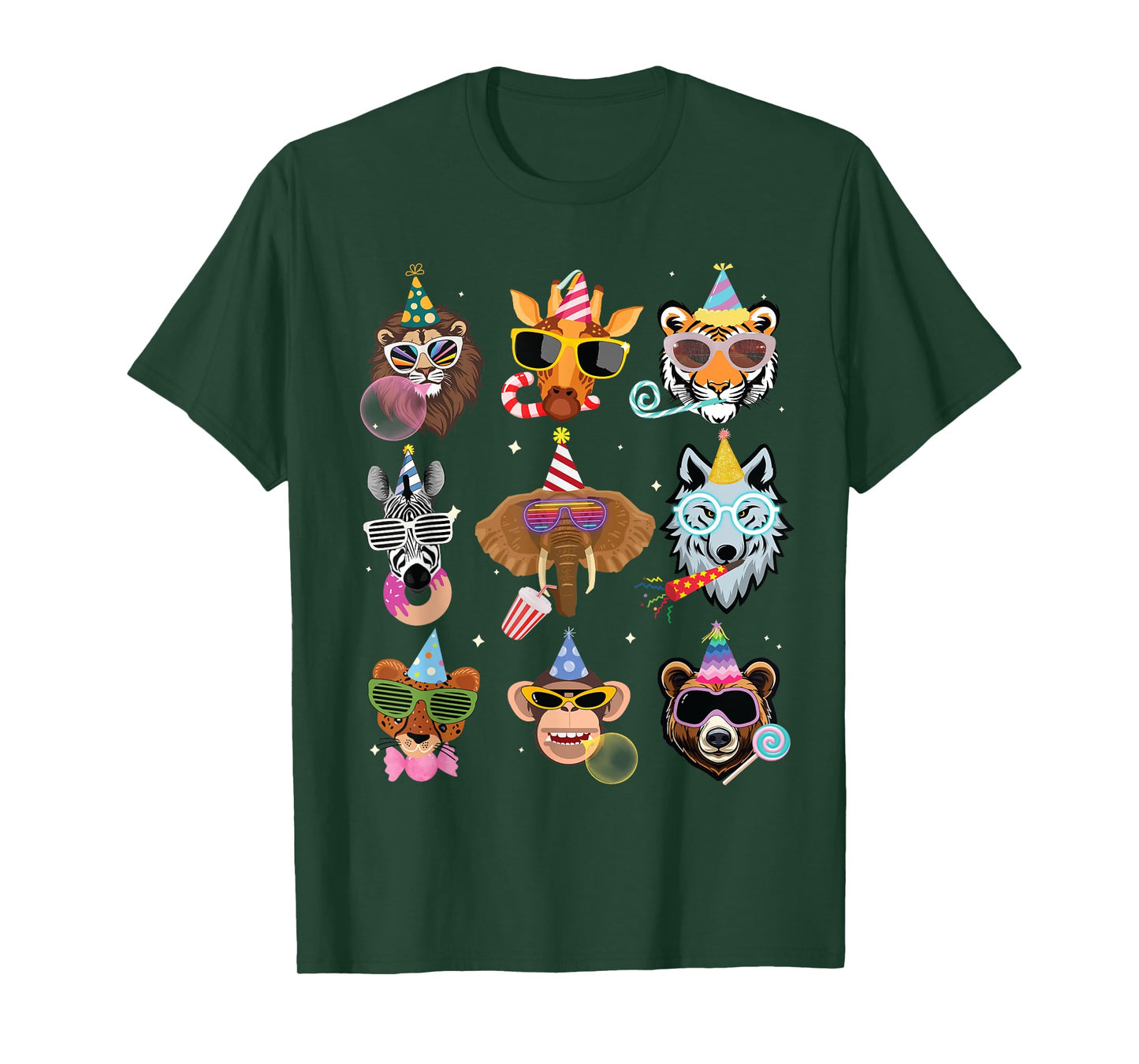 Men Women and Kids Zoo Day Wildlife Animals Birthday Parties T-Shirt
