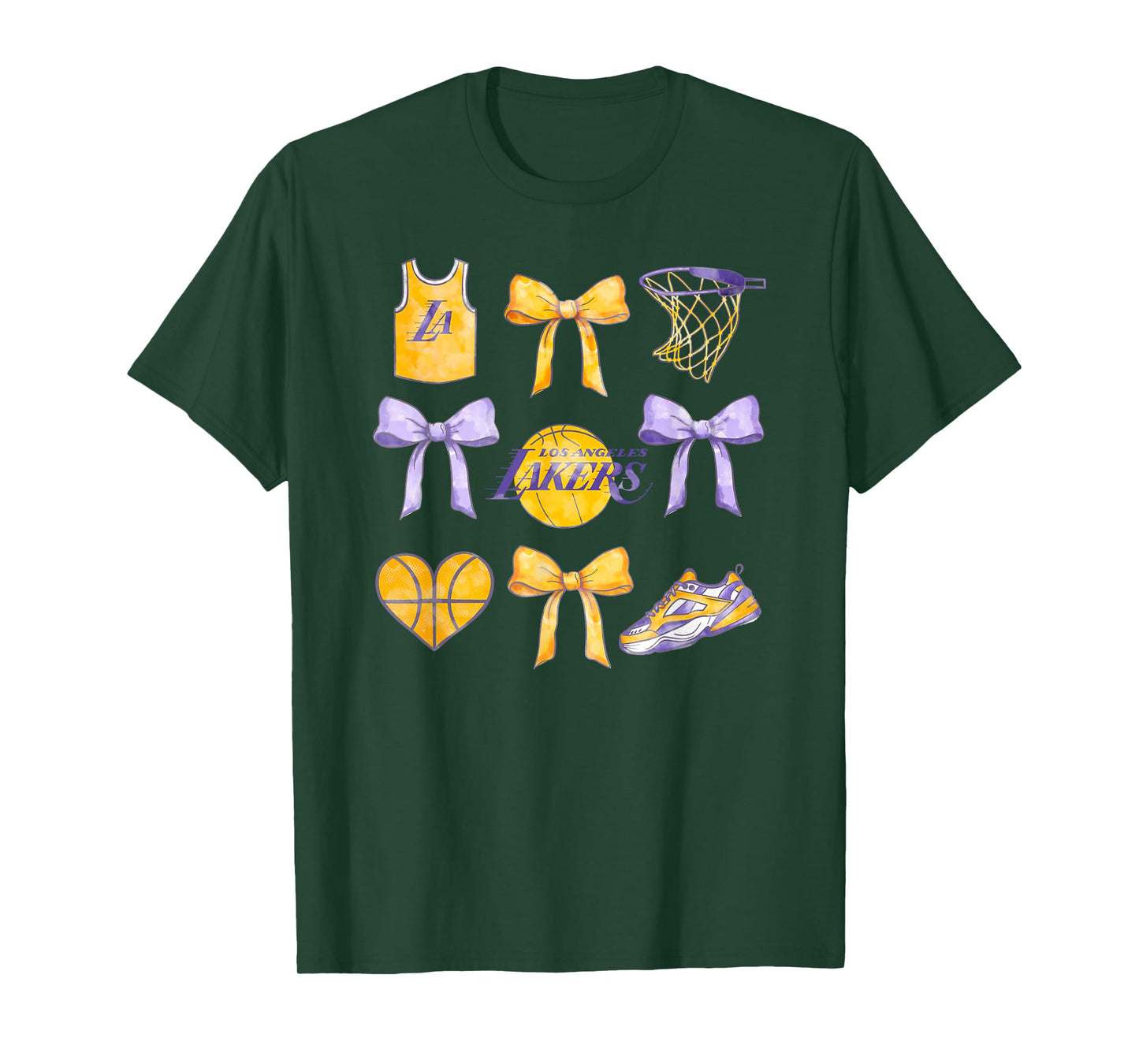 NBA Los Angeles Lakers Bow Grid T-Shirt