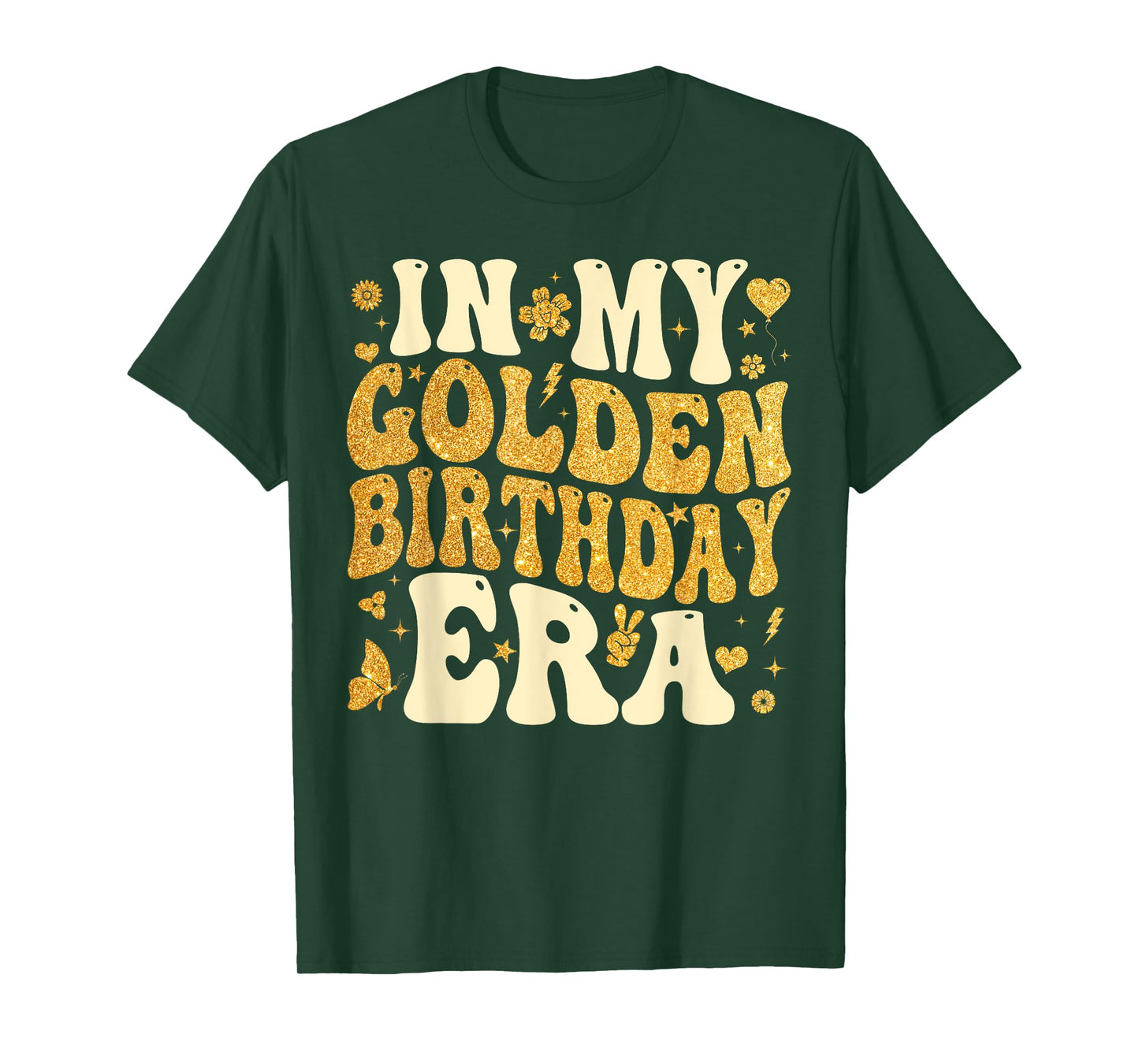 in My Golden Birthday Era Girl Women Men Kids Groovy T-Shirt