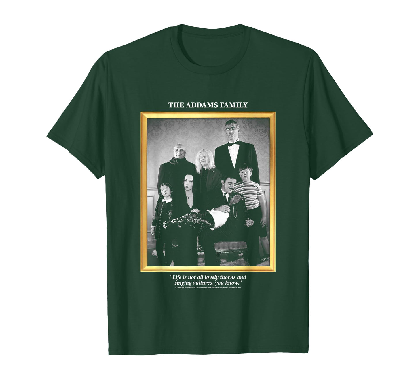 The Addams Family Not All Lovely Thorns Family Portrait T-Shirt