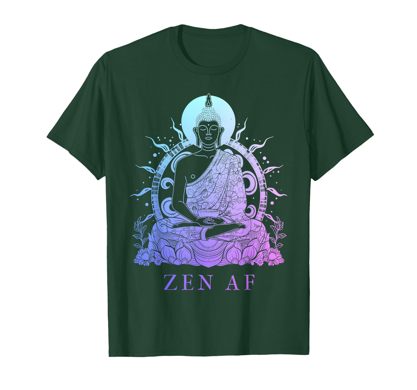 Zen AF Buddha Funny Buddhism Yoga Yogi Buddhist T-Shirt