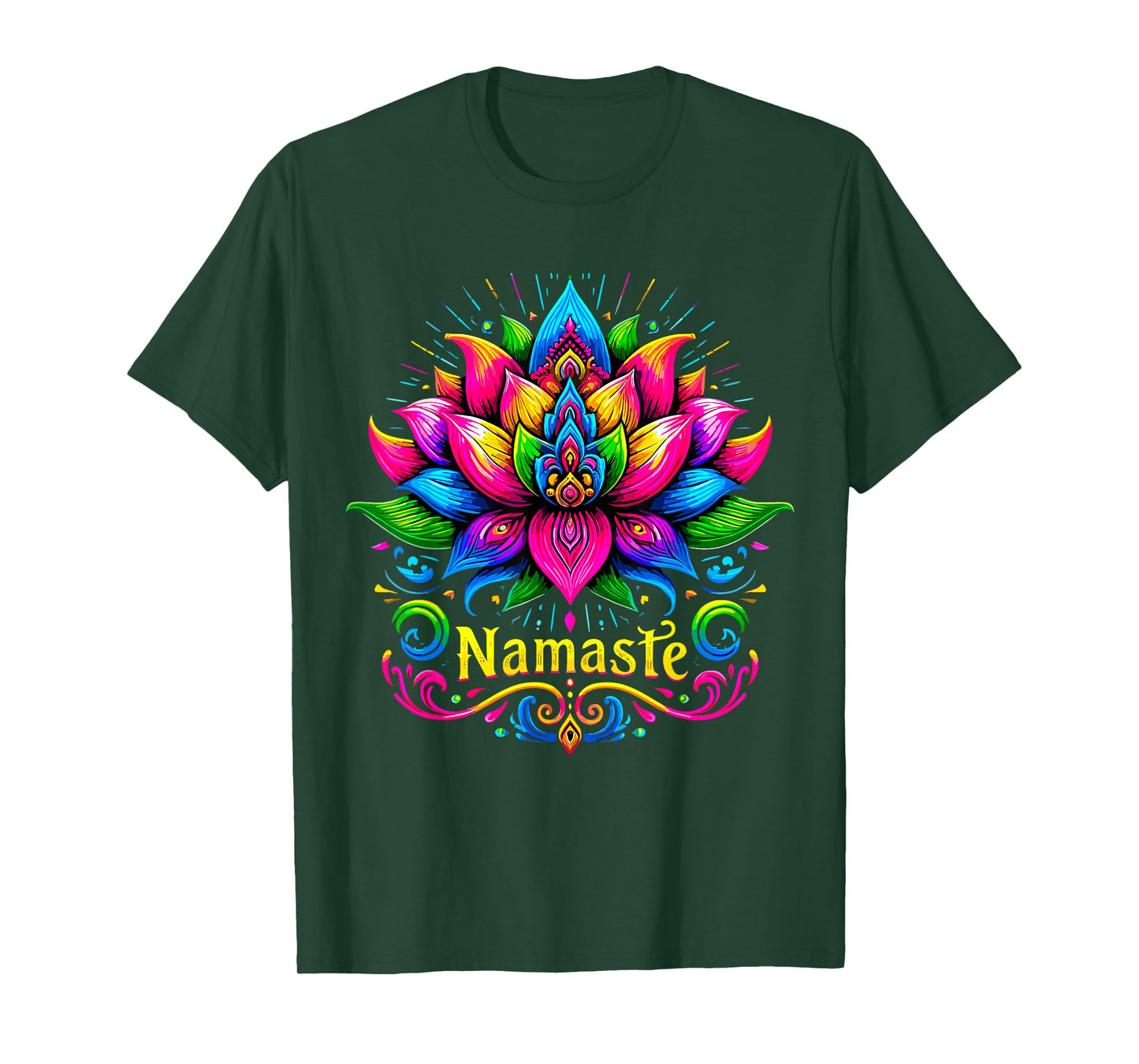 Namaste Lotus Flower Meditaton T-Shirt