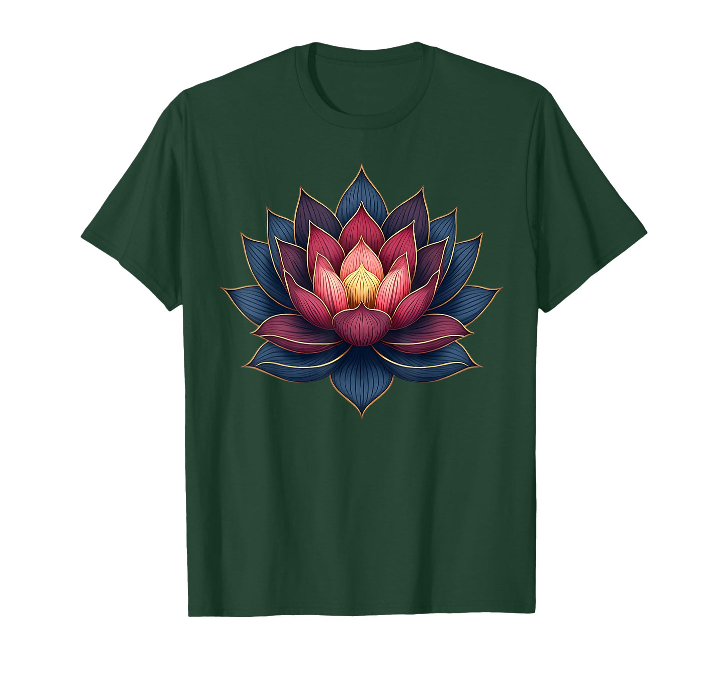 Lotus Flower Yoga Inspired for Mindful Women T-Shirt