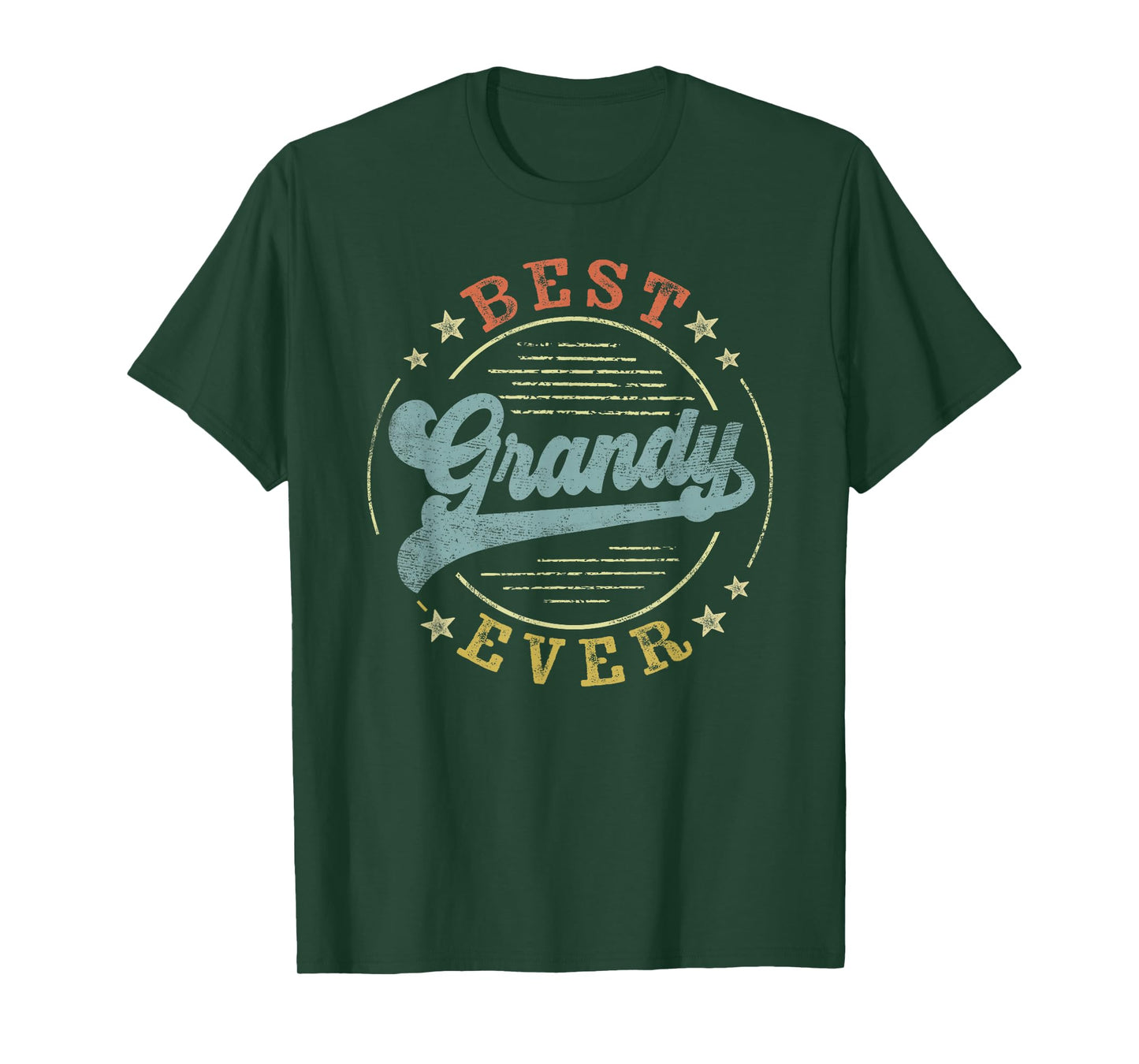 Best Grandy Ever Father's Day Grandy Gifts Vintage Emblem T-Shirt
