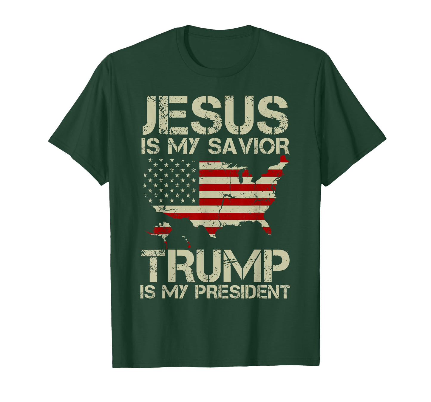 Jesus Is My Savior Trump Is My President Shirt for men women T-Shirt