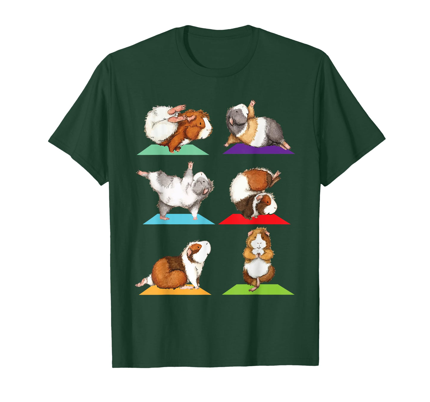 Guinea Pig Yoga - Fitness Exercise Animal Rodent Pet Lover T-Shirt