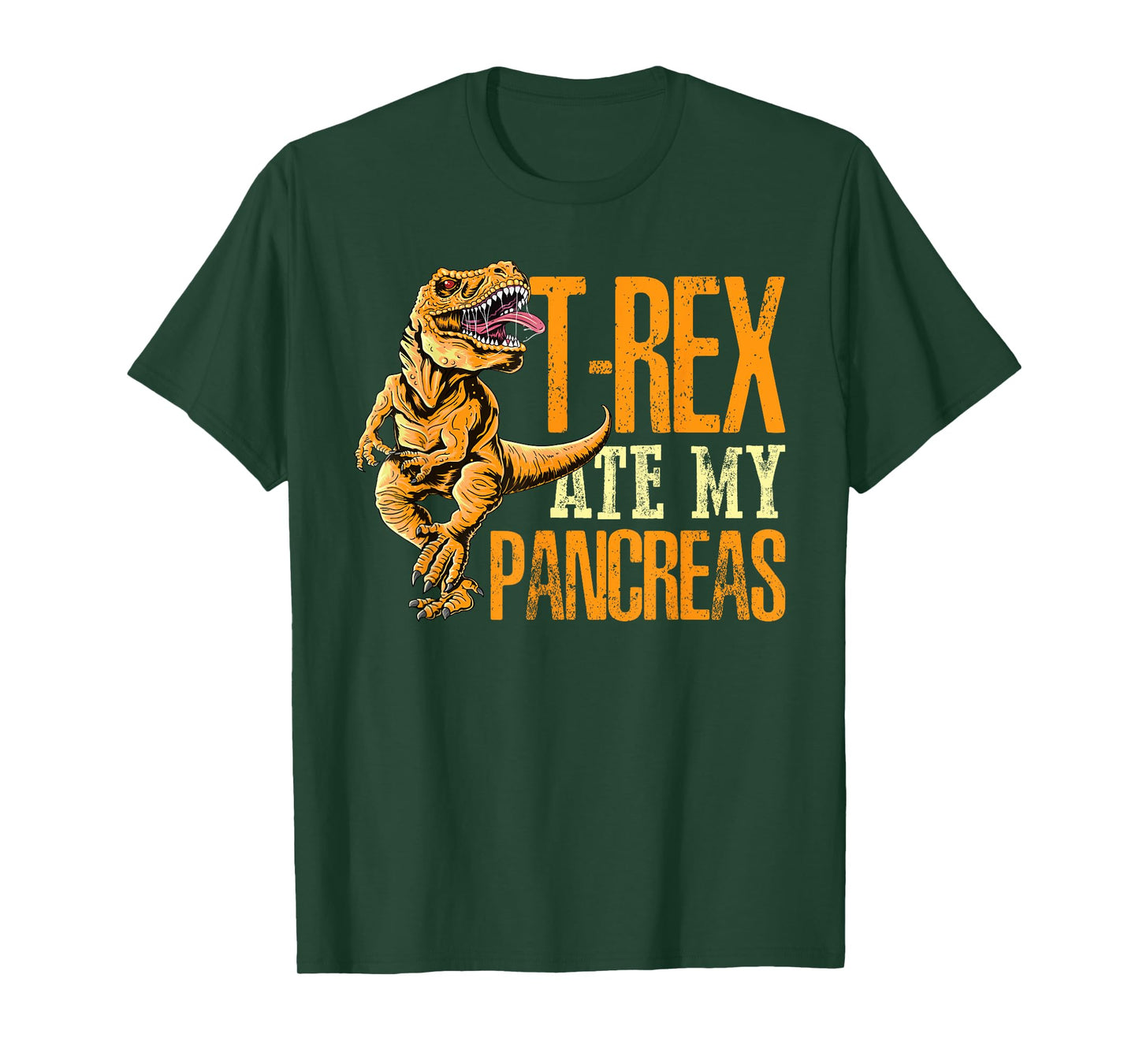 T Rex Ate My Pancreas Type 1 Diabetes Awareness Day Dinosaur T-Shirt