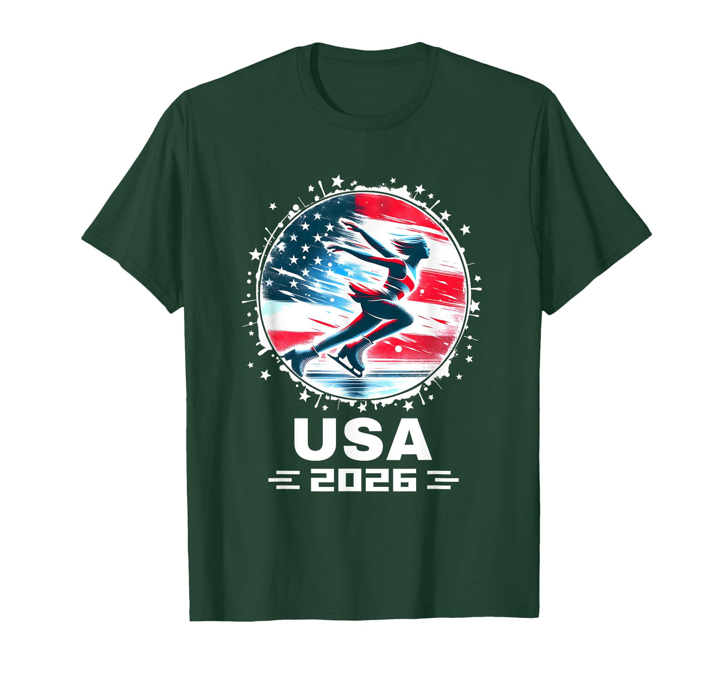 USA Women Figure Skating Team 2026 Apparel Figure Skating T-Shirt