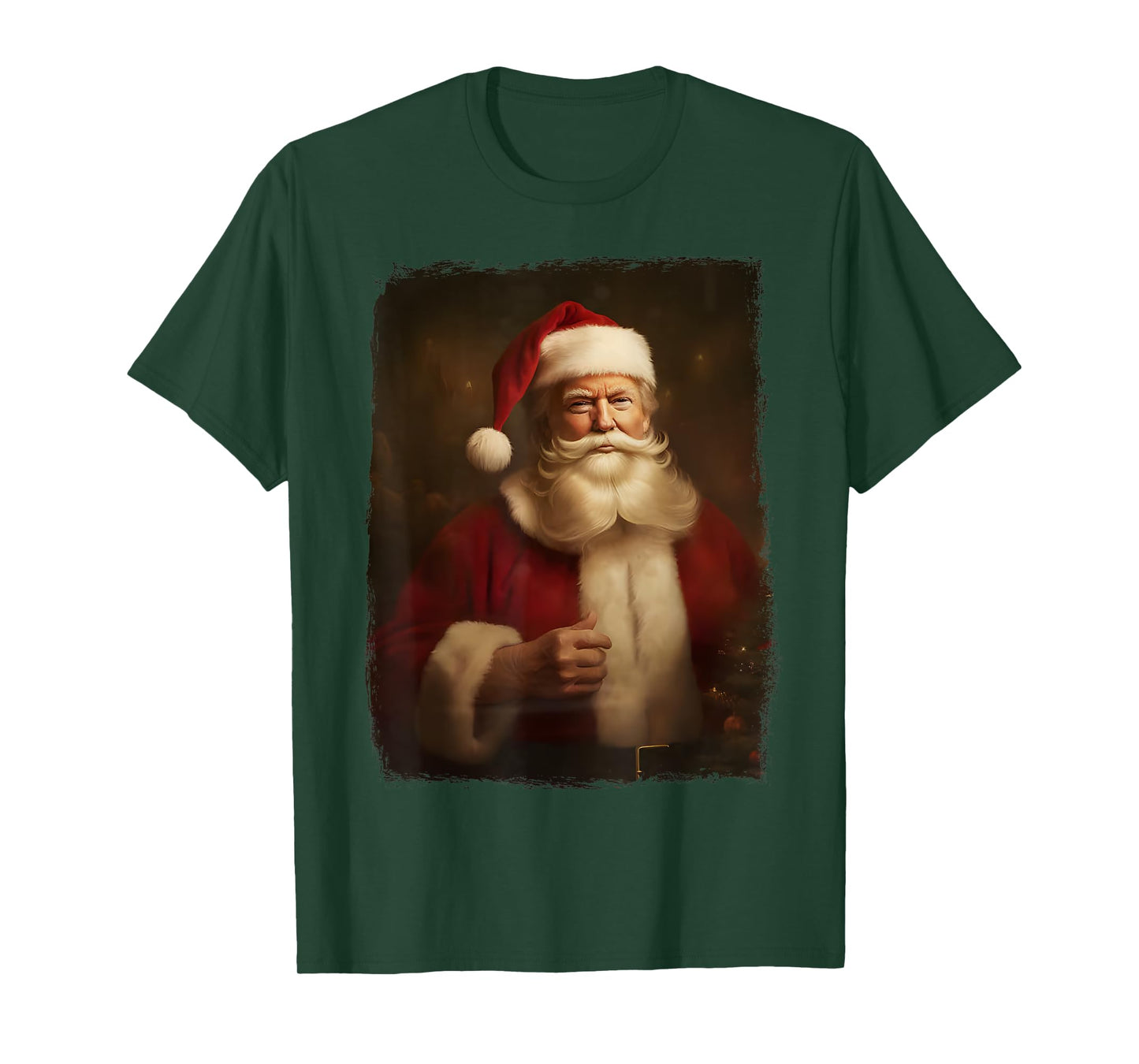 Christmas Funny Trump Santa Claus Retro Vintage Xmas Pajamas T-Shirt