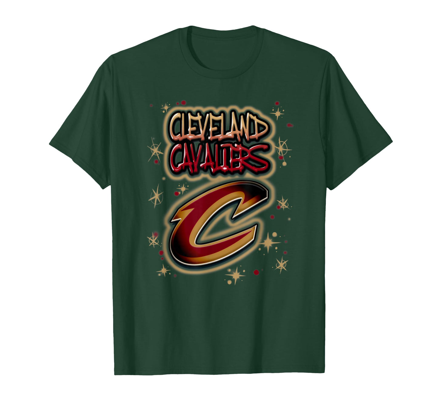 NBA Cleveland Cavaliers Airbrush Logo T-Shirt