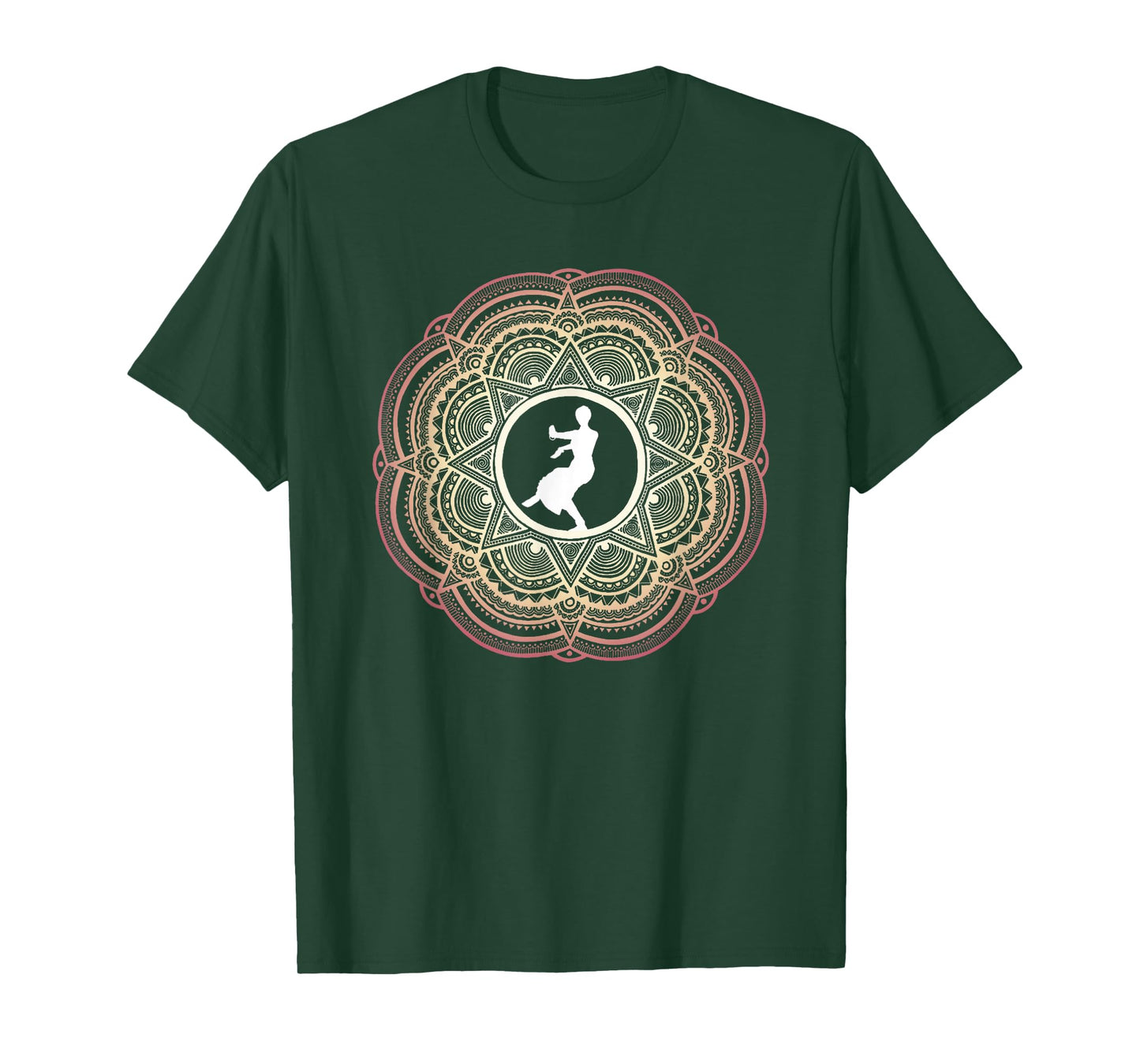 Indian Classical Dance - Mandala Design T-Shirt