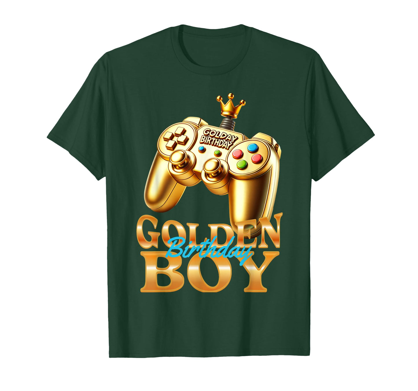 Golden Birthday Boys Bday Toddlers Birthday Party Decoration T-Shirt