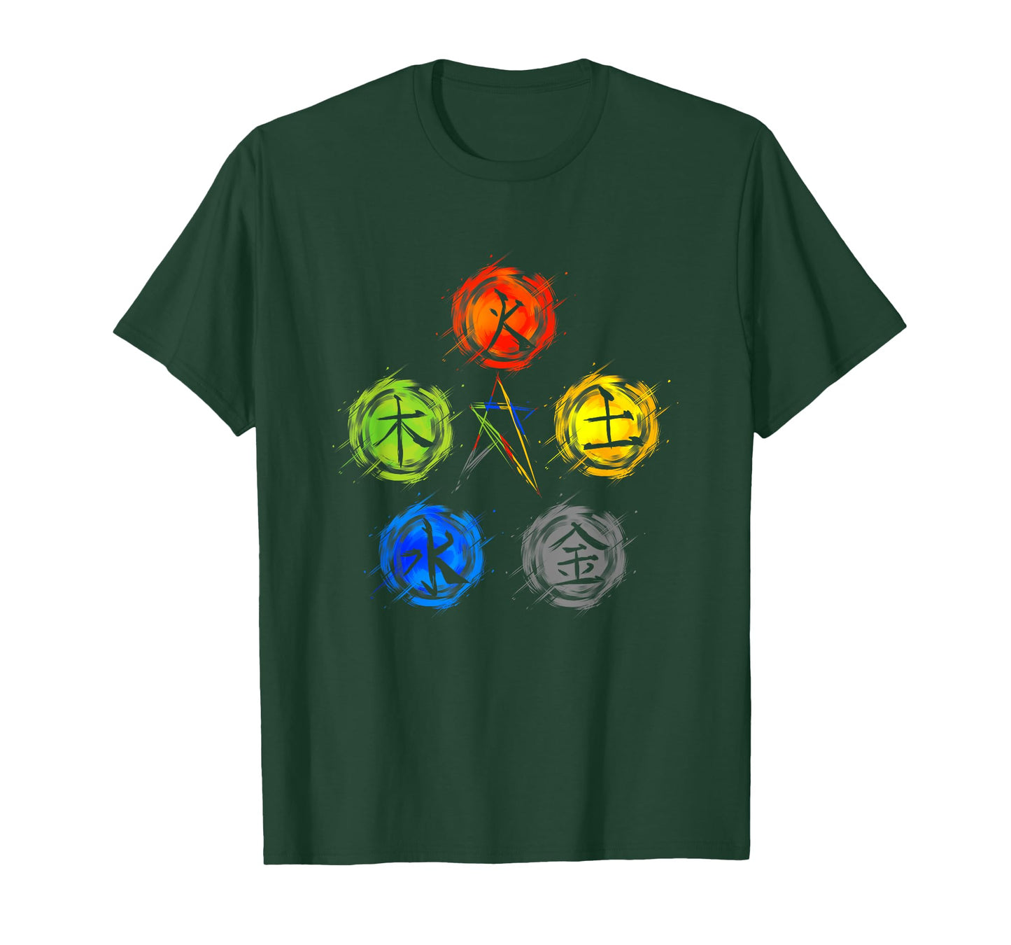 Qigong Five Elements Balance Tai Chi T-Shirt