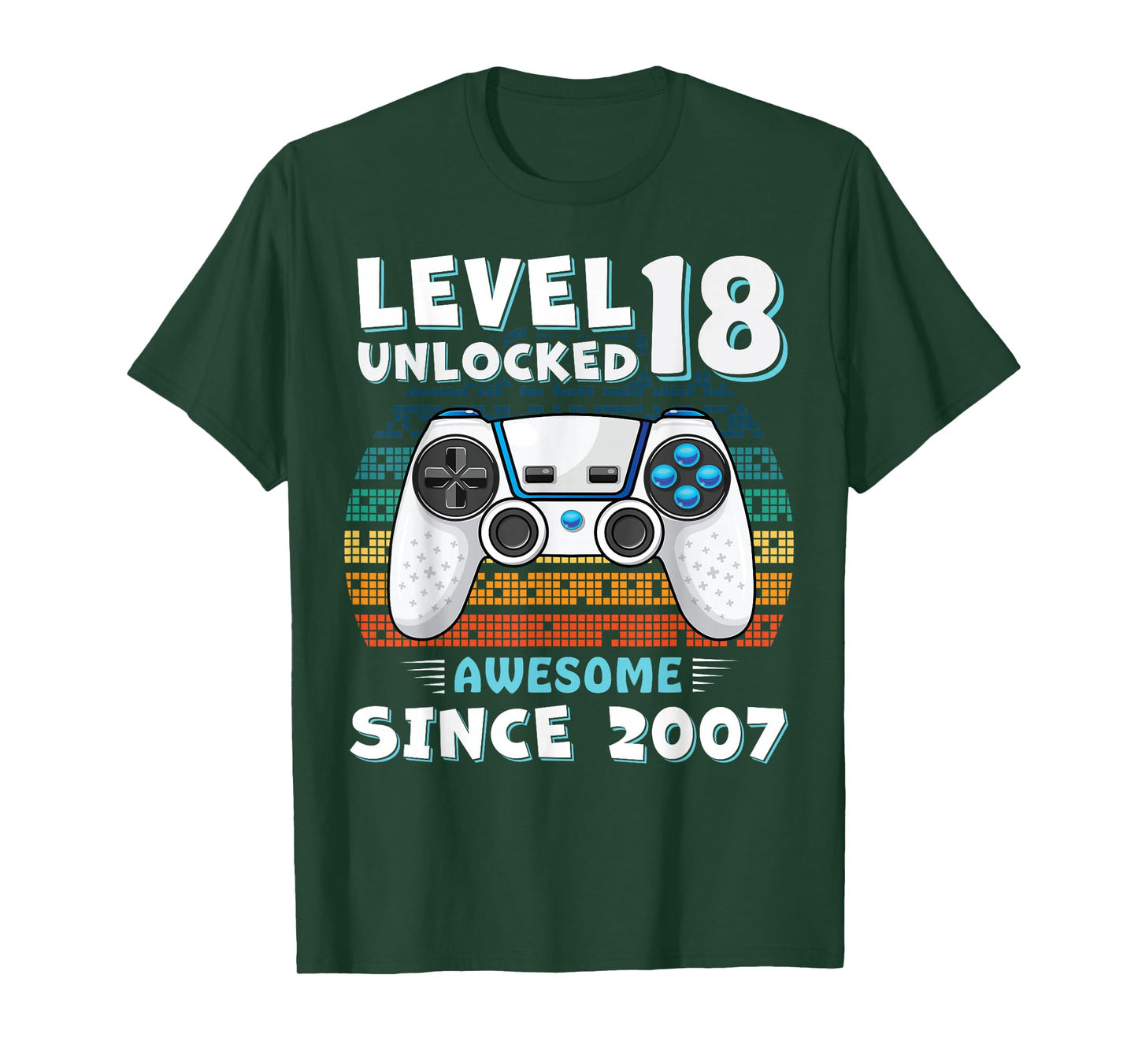 18 Year Old BDay Decorations Men Boy 18yr 2007 18th Birthday T-Shirt