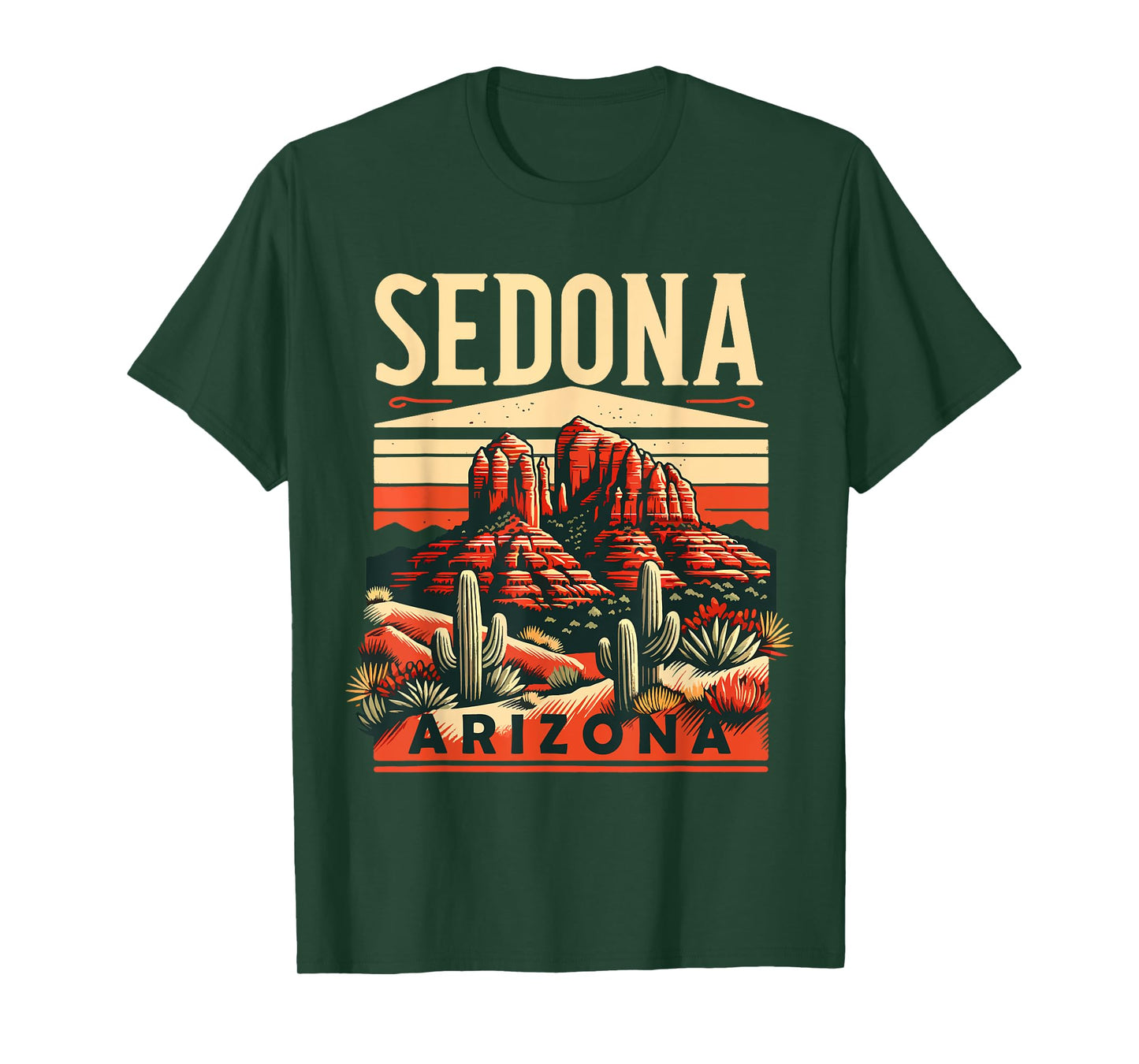 Vintage Sedona Arizona Hiking Outdoor Mountain Sedona AZ T-Shirt