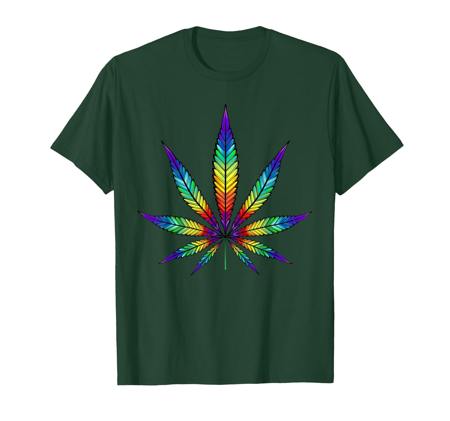 Tie Dye Cannabis Weed 420 Marijuana Leaf Lovers Men Women T-Shirt