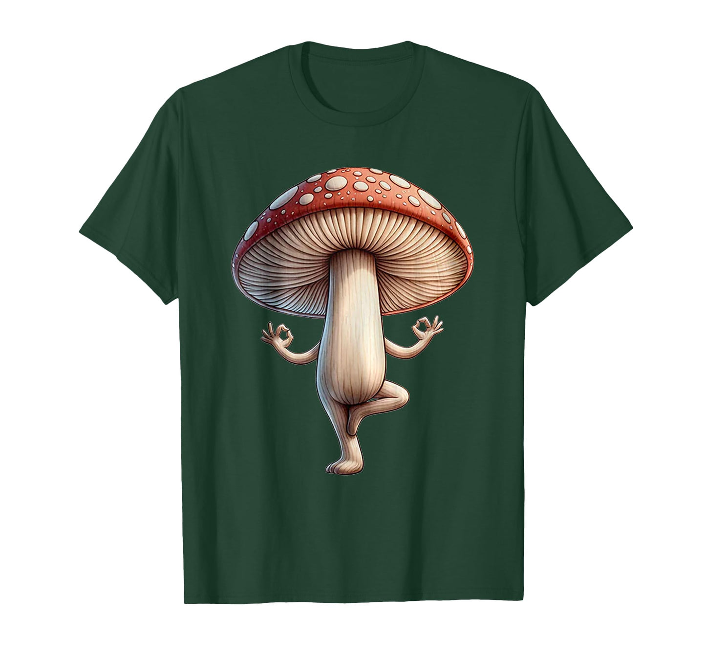 Funny Yoga Mushroom T-Shirt