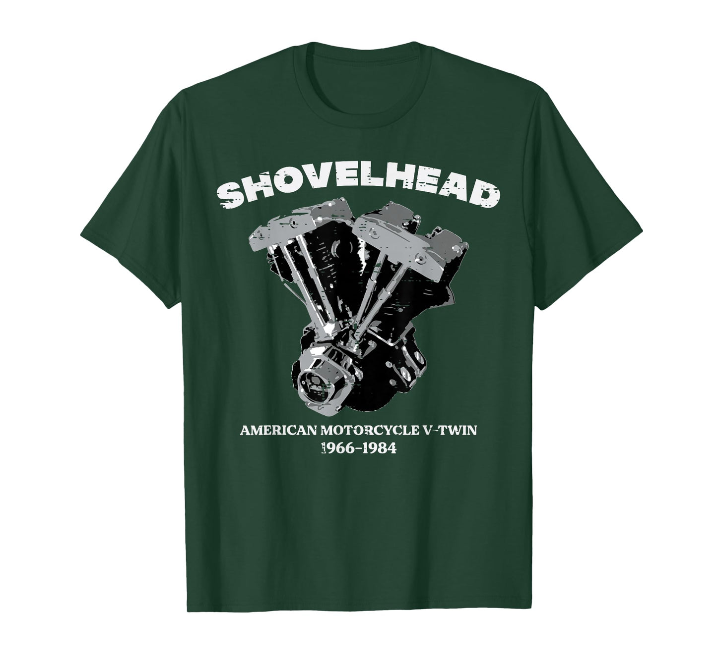 Biker Shovelhead Motorcycle Engine Vintage Men Women Kids T-Shirt