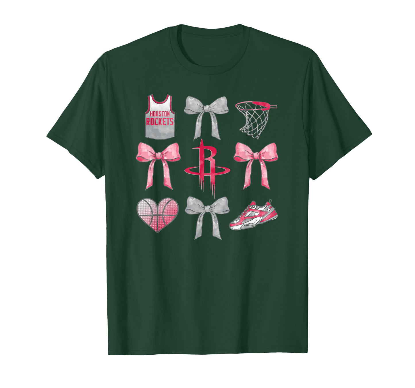 NBA Houston Rockets Bow Grid T-Shirt
