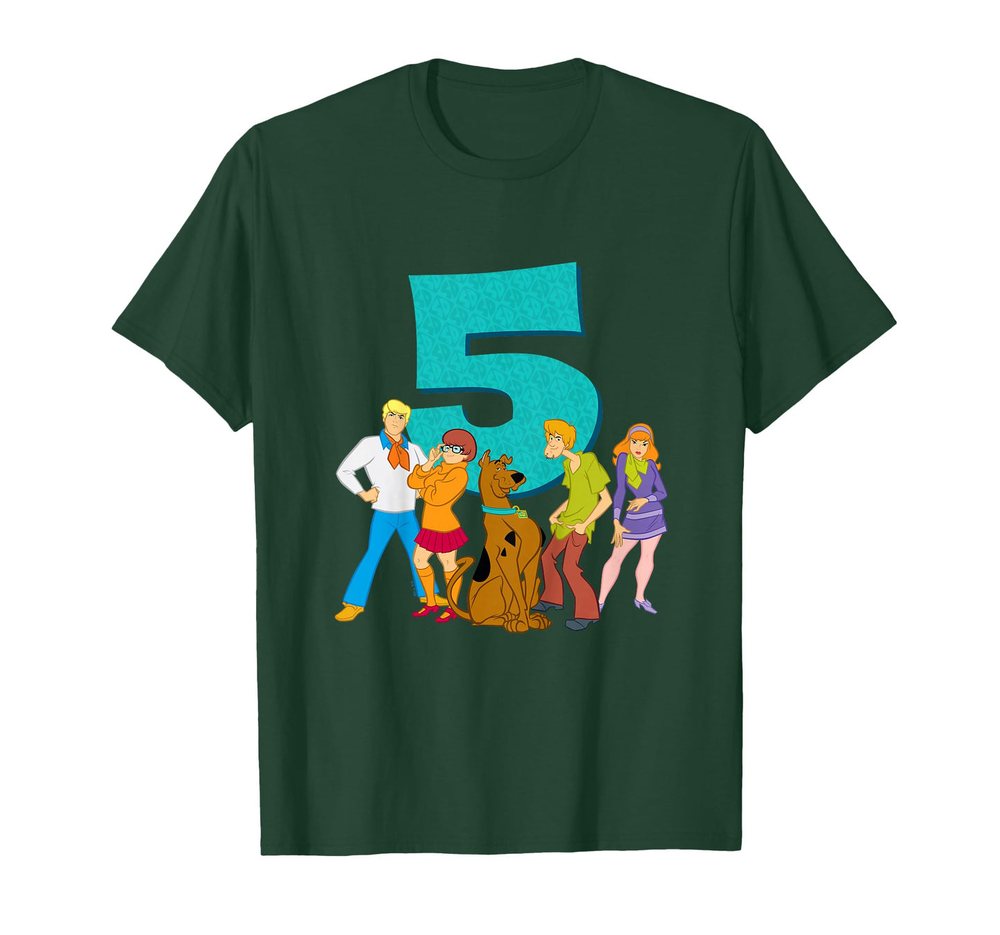 Kids Scooby-Doo 5th Birthday This Meddling Kid is 5 T-Shirt