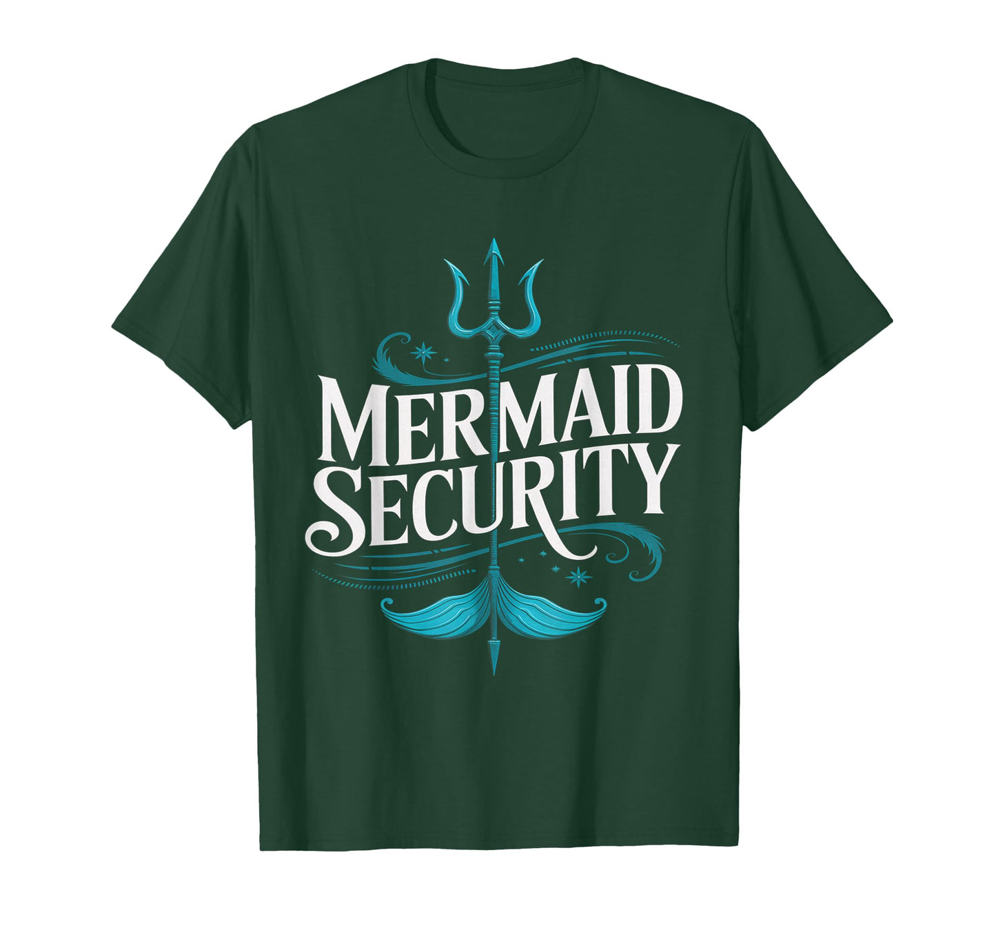 Mermaid Security Funny Dad Family Merman Mermaid Squad T-Shirt