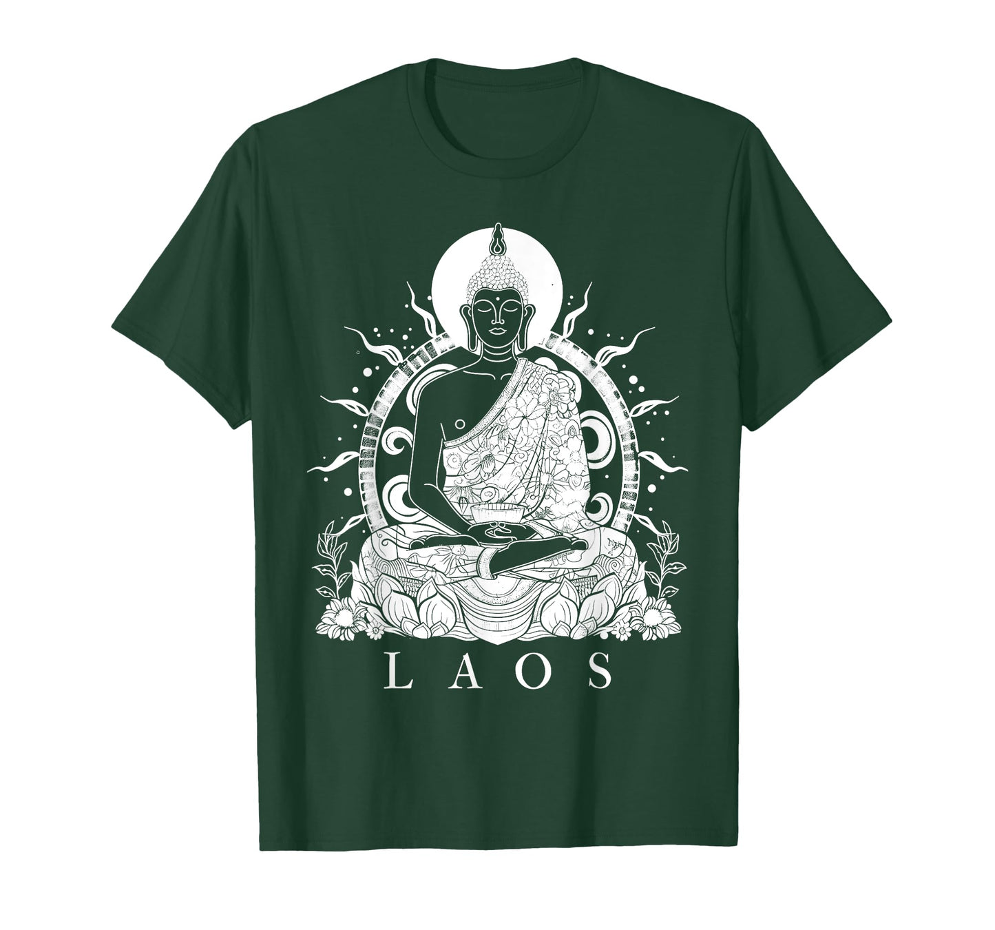 Laos Buddha Vintage Buddhist Souvenir T-Shirt