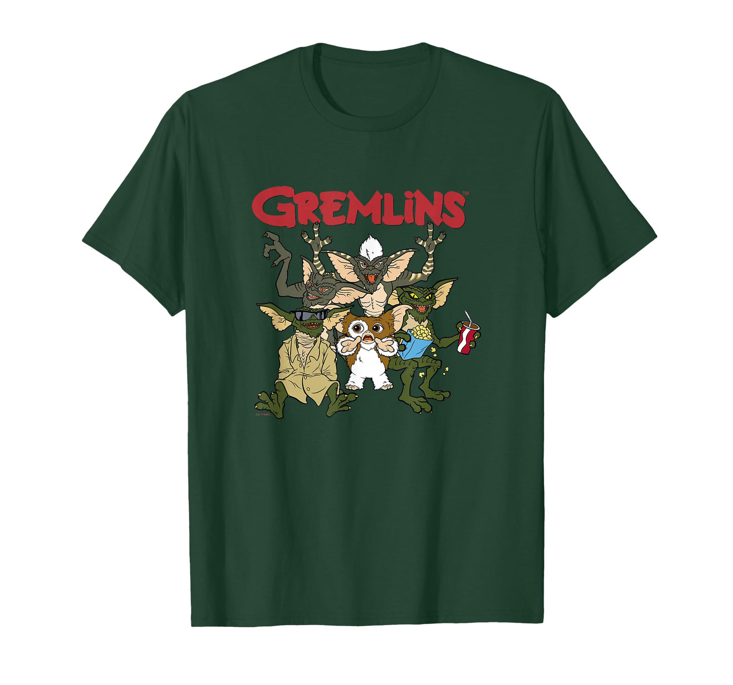Gremlins Vintage Retro Watch Party Group Shot T-Shirt