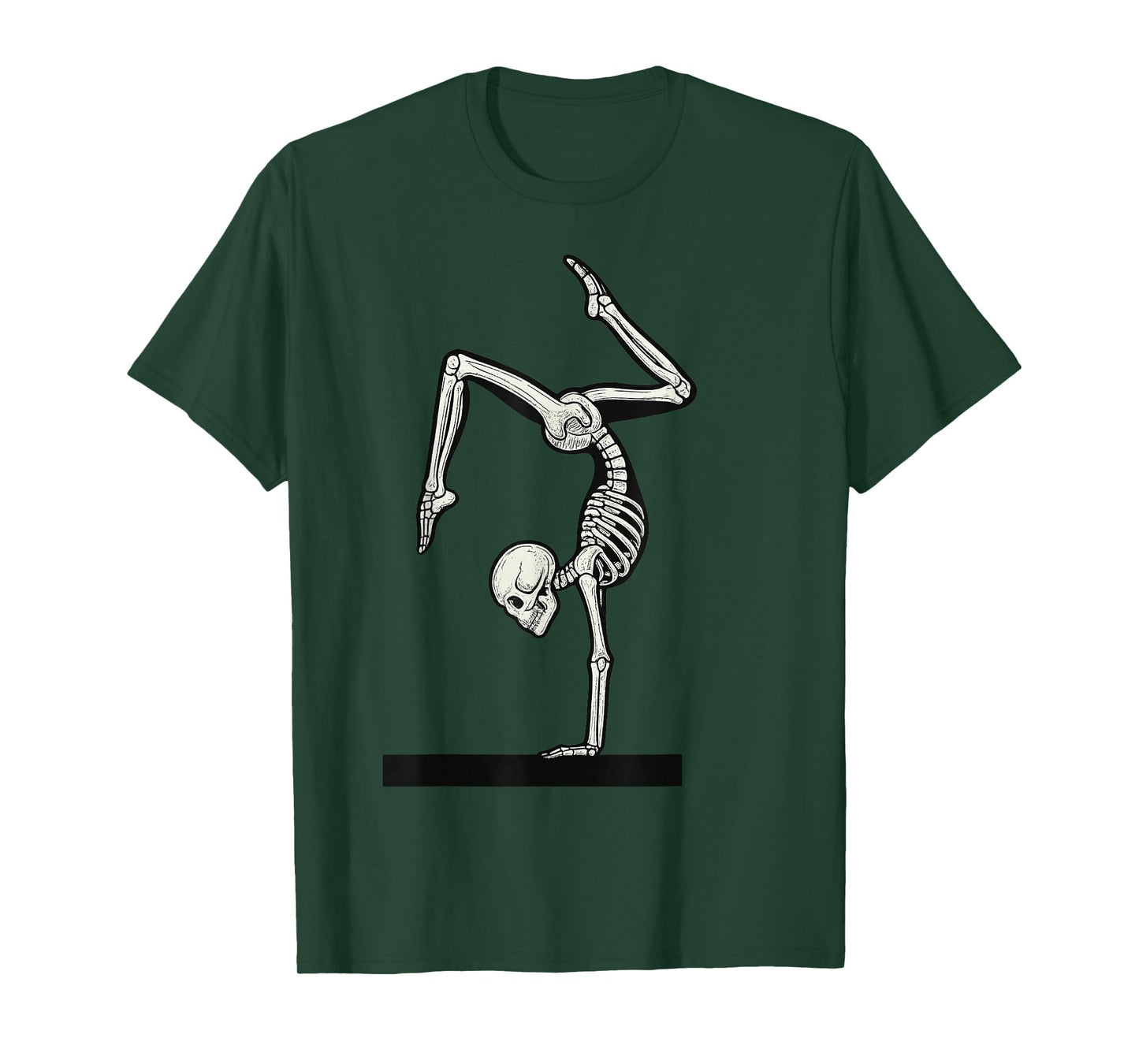 Skeleton Gymnastics Halloween T-Shirt