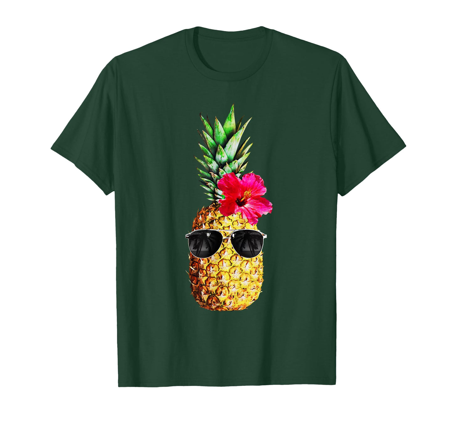Summer Pineapple Graphic for Women Teen Hawaiian Cute Funny T-Shirt