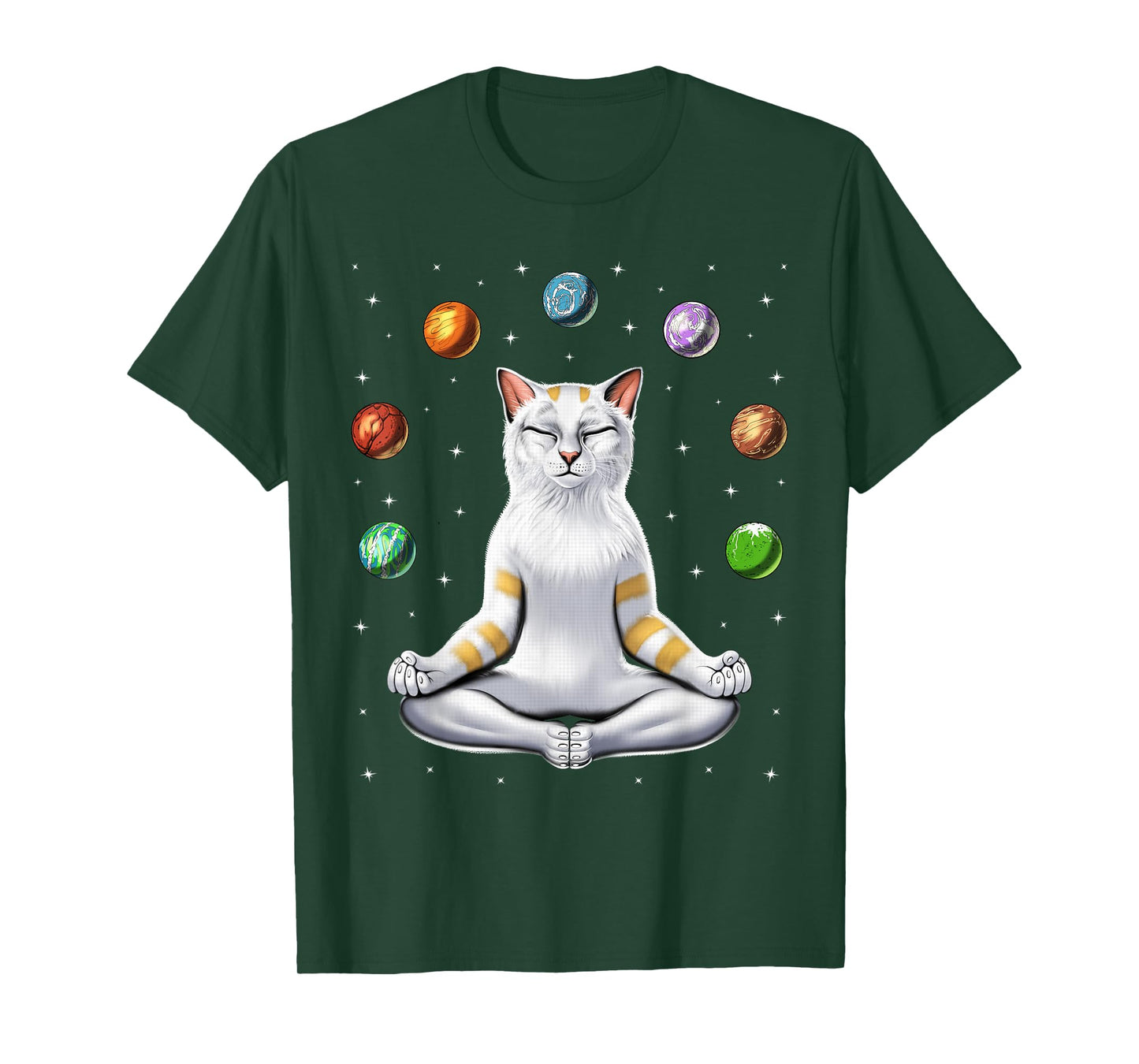 Cat Yoga Meditation Spiritual Zen Funny Cat Spirituality T-Shirt