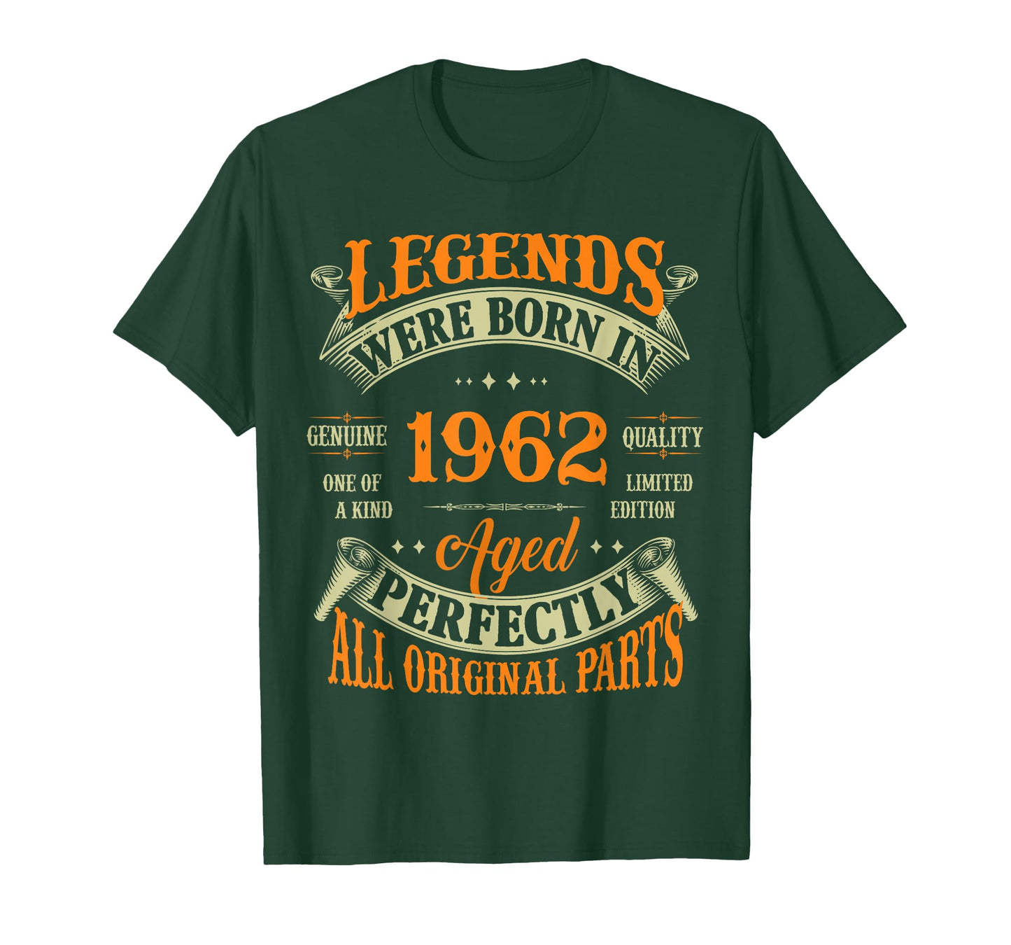 Vintage Legend Born In 1962 63rd Birthday Tee 63 Years Old T-Shirt