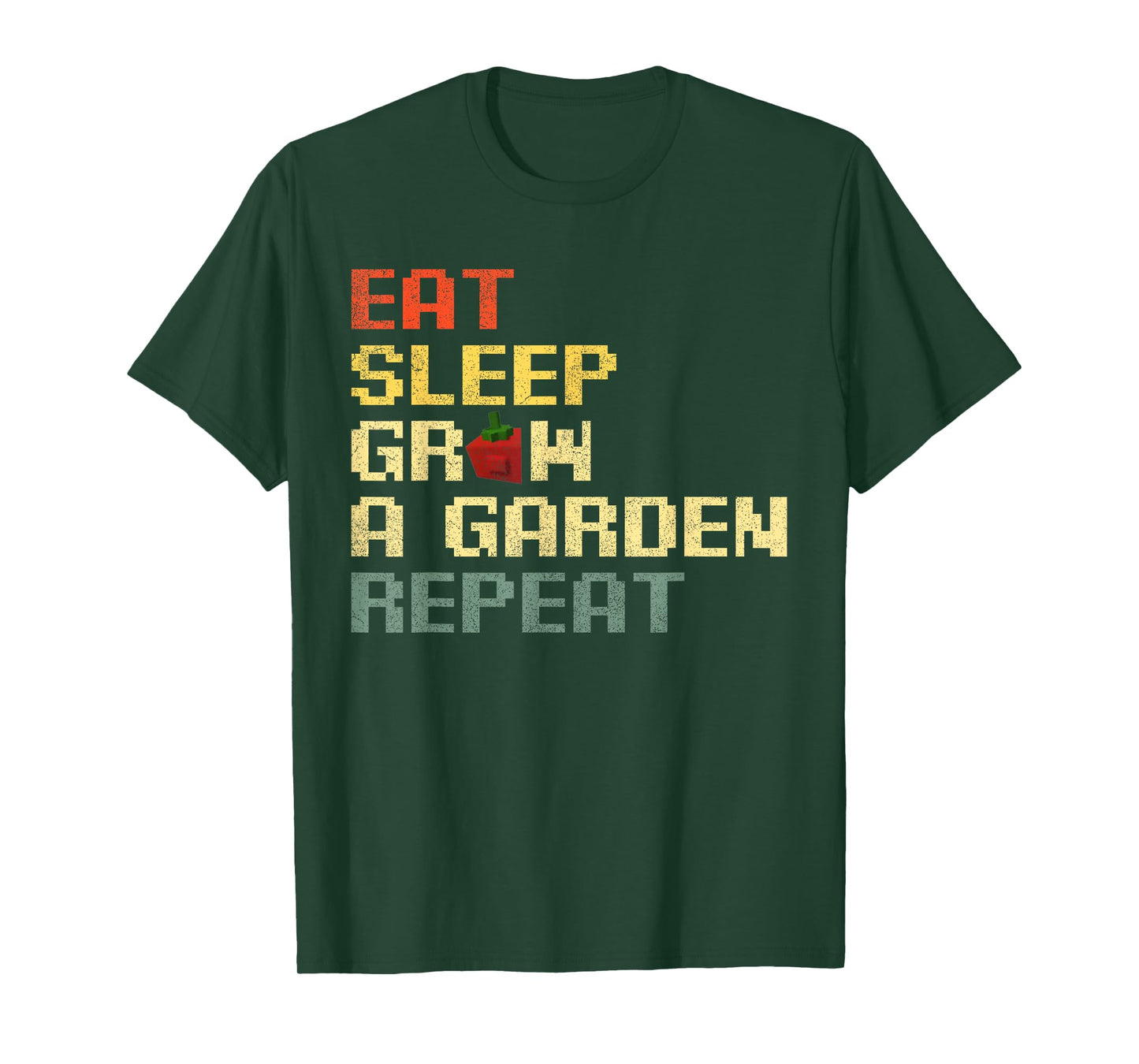 Funny Game Eat Sleep Grow A Garden Repeat Gamer T-Shirt