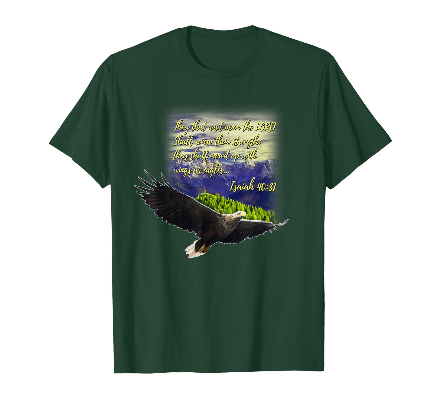 Mount Up WIth Wings As Eagles Christian Gift T-Shirt T-Shirt