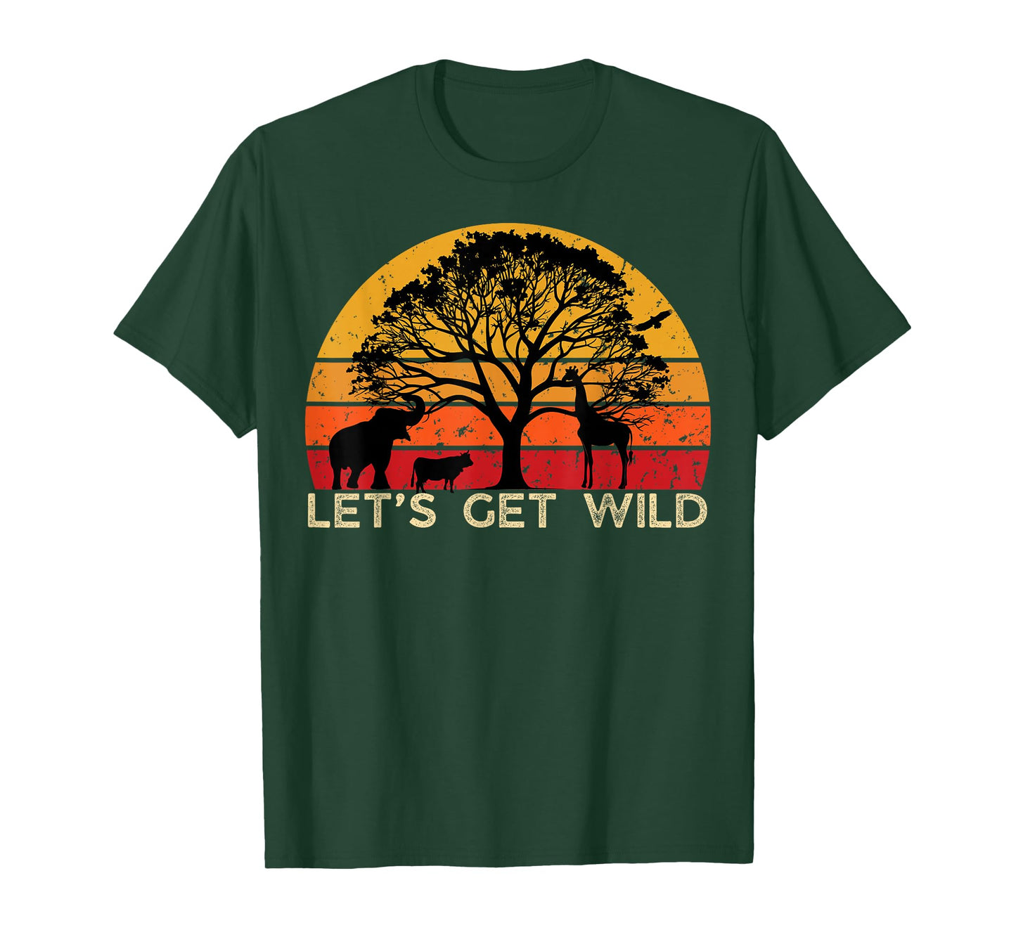 Zoo Animals Wildlife Birthday Party Let's Get Wild Safari T-Shirt
