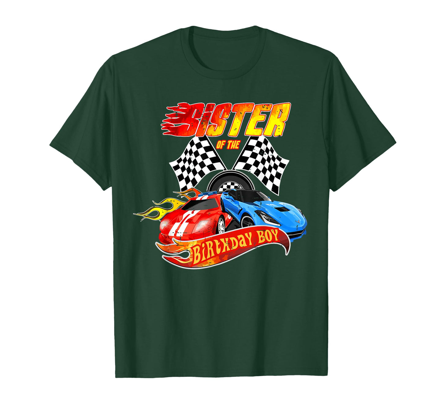 Sister Of The Birthday Boy Race Car Birthday Party Racing T-Shirt