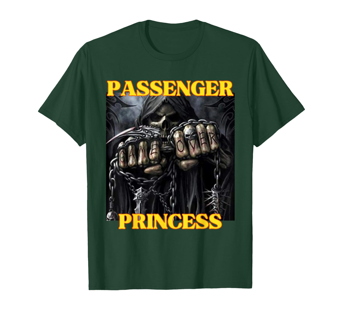 I Heart Passenger Princess Funny Hard Skeleton Meme T-Shirt